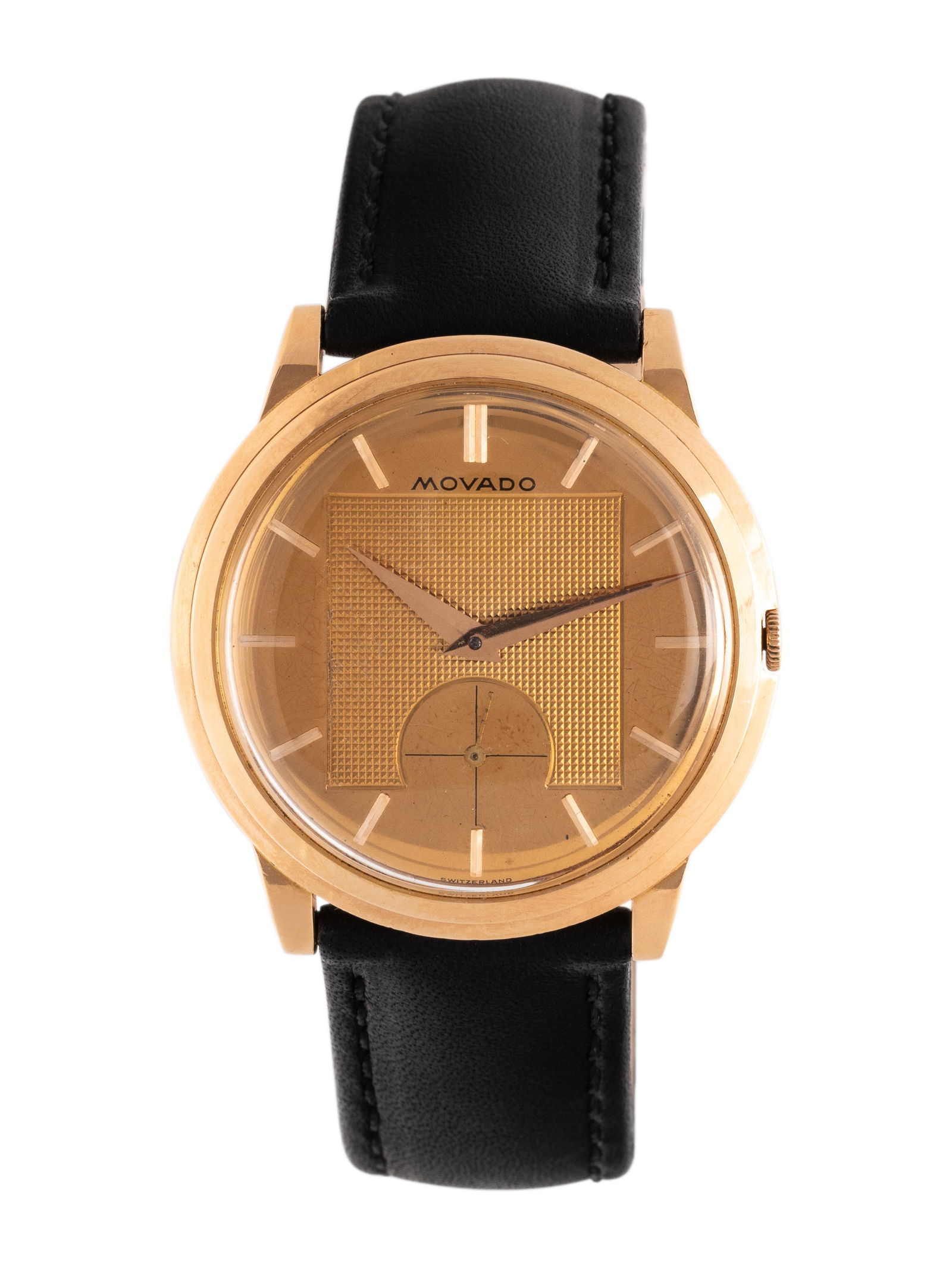 MOVADO, 18K PINK GOLD WRISTWATCH (1 of 3)