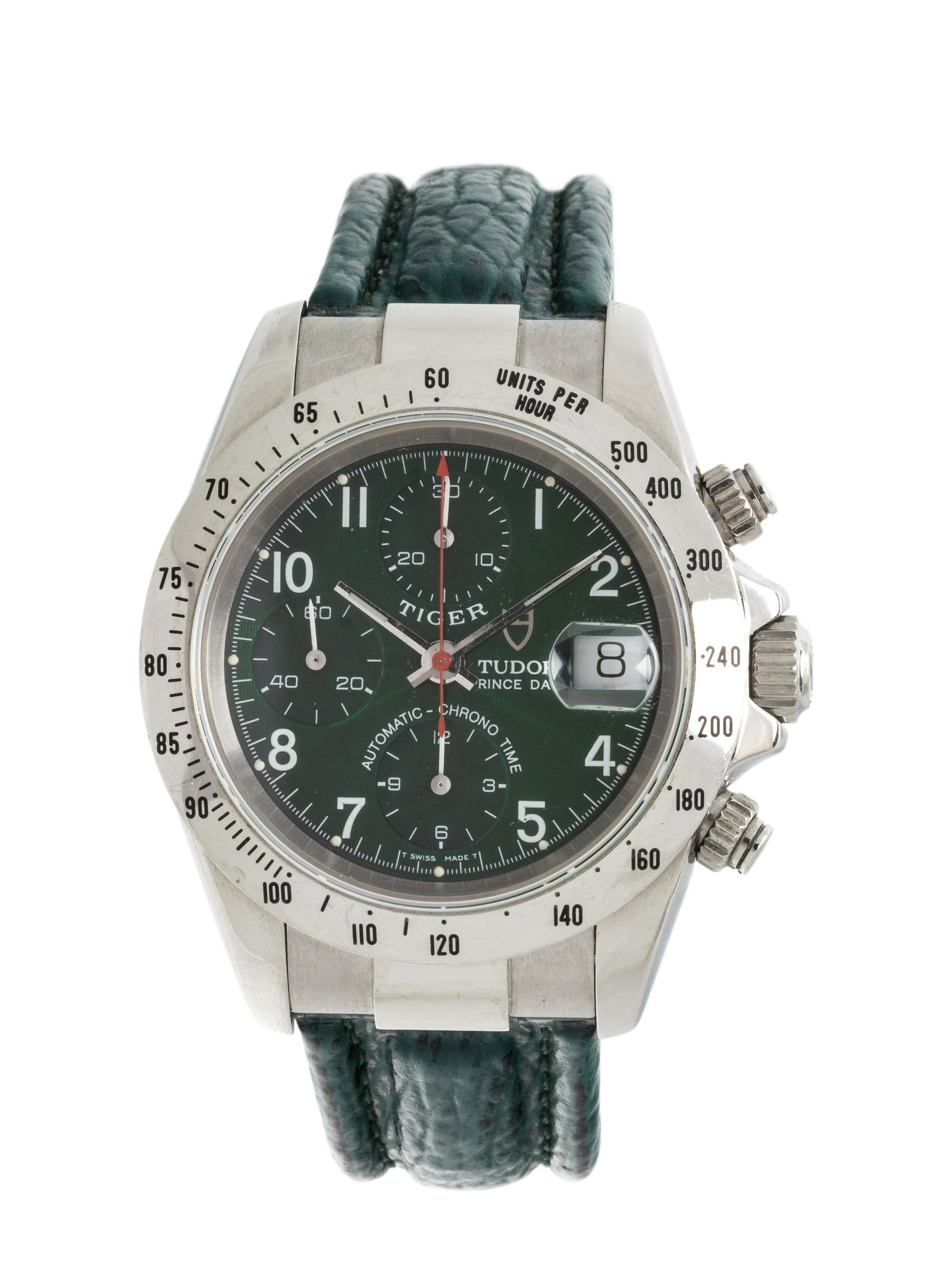 TUDOR, REF. 79280 STAINLESS STEEL CHRONOGRAPH 'TIGER PRINCE DATE' WRISTWATCH (1 of 2)