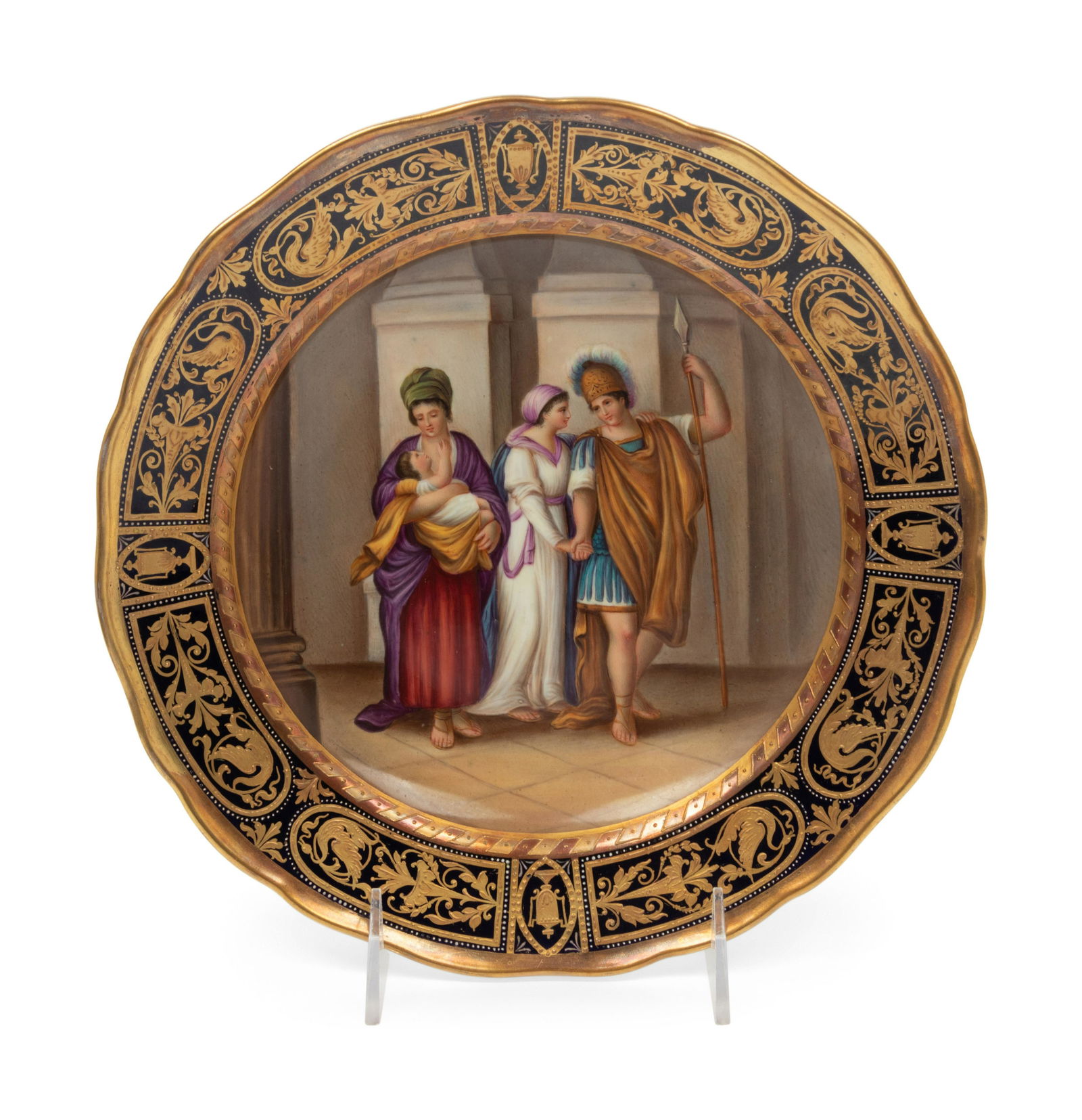 A Meissen Porcelain Plate Depicting a Classical Scene (1 of 4)