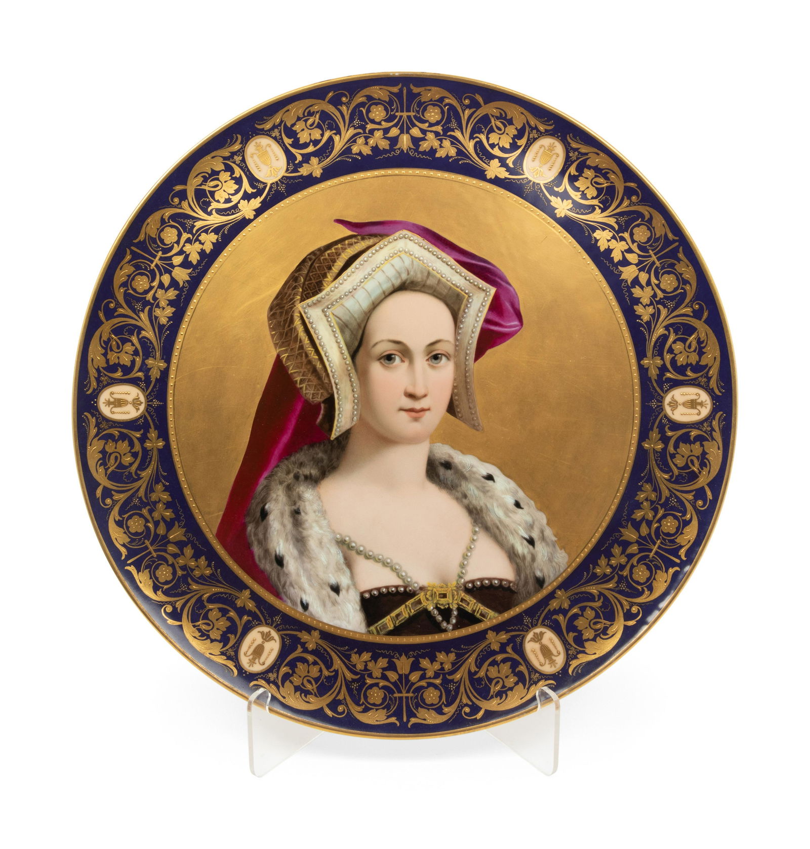 An Austrian Porcelain Plate Depicting Catherine Howard (1 of 4)