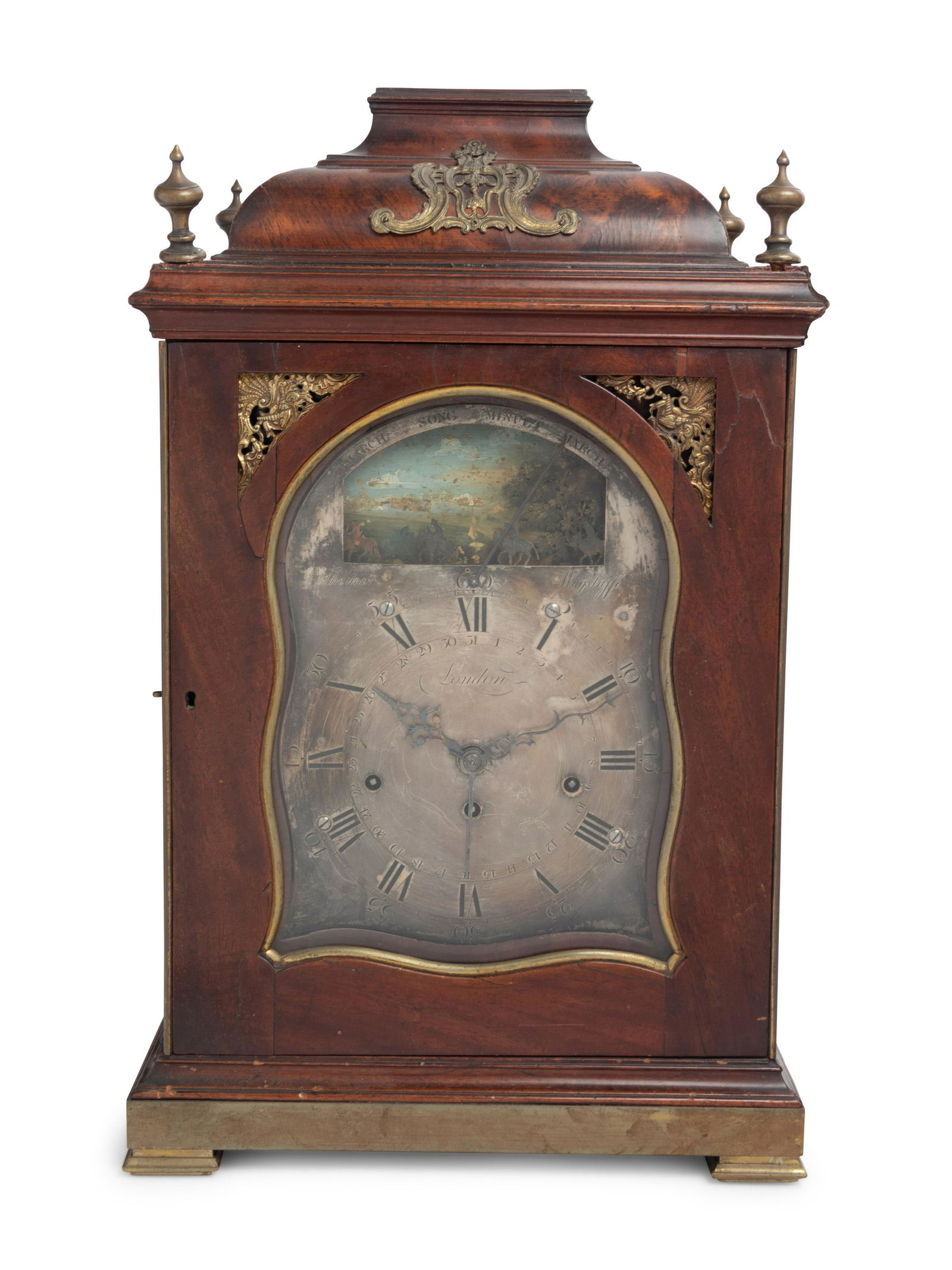 A George III Mahogany Bracket Clock (1 of 3)