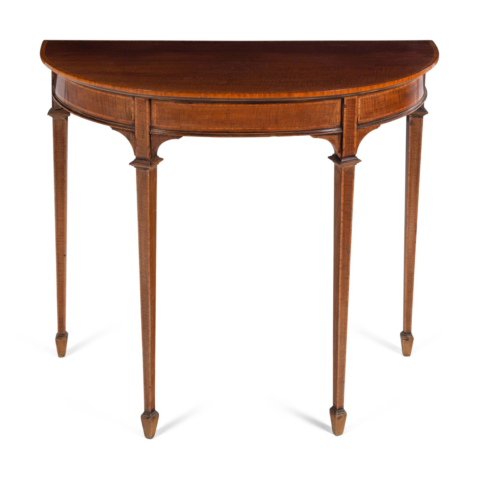 An Edwardian Satinwood-Banded Maple Pier Table (1 of 3)