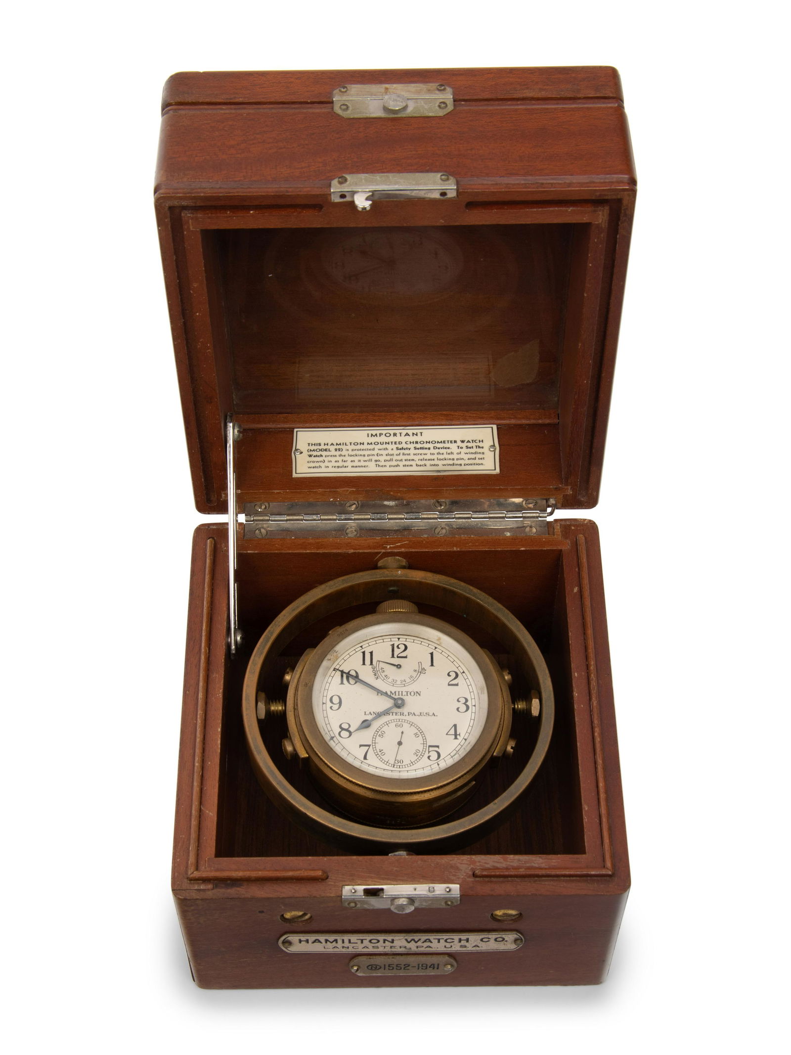 An American Two-Day Ship's Chronometer (1 of 6)