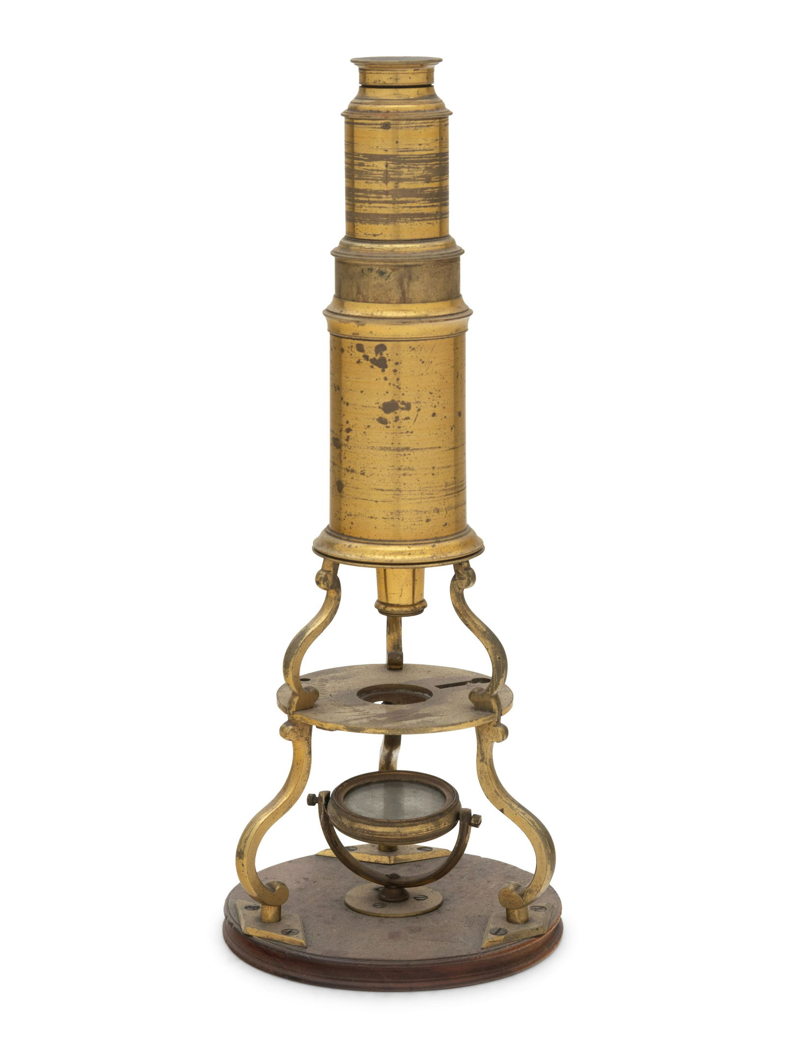 An English Brass Culpepper-Type Microscope (1 of 4)