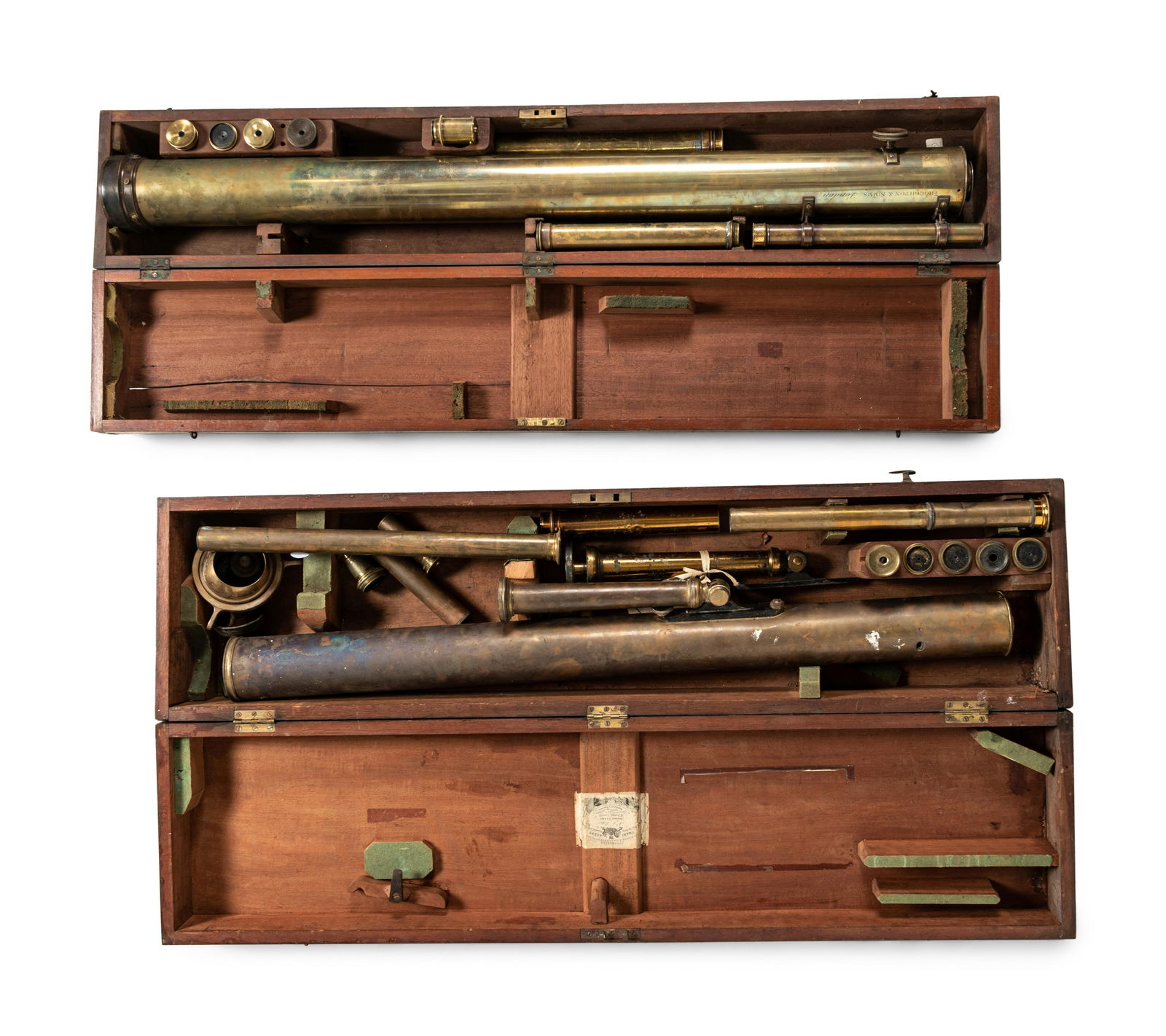 Two English Brass Astronomical Telescopes (1 of 9)