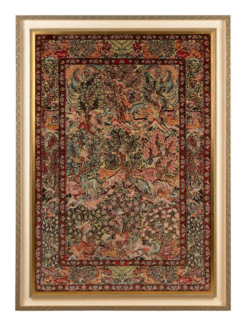 A Hereke or Kayseri Silk Rug (1 of 5)