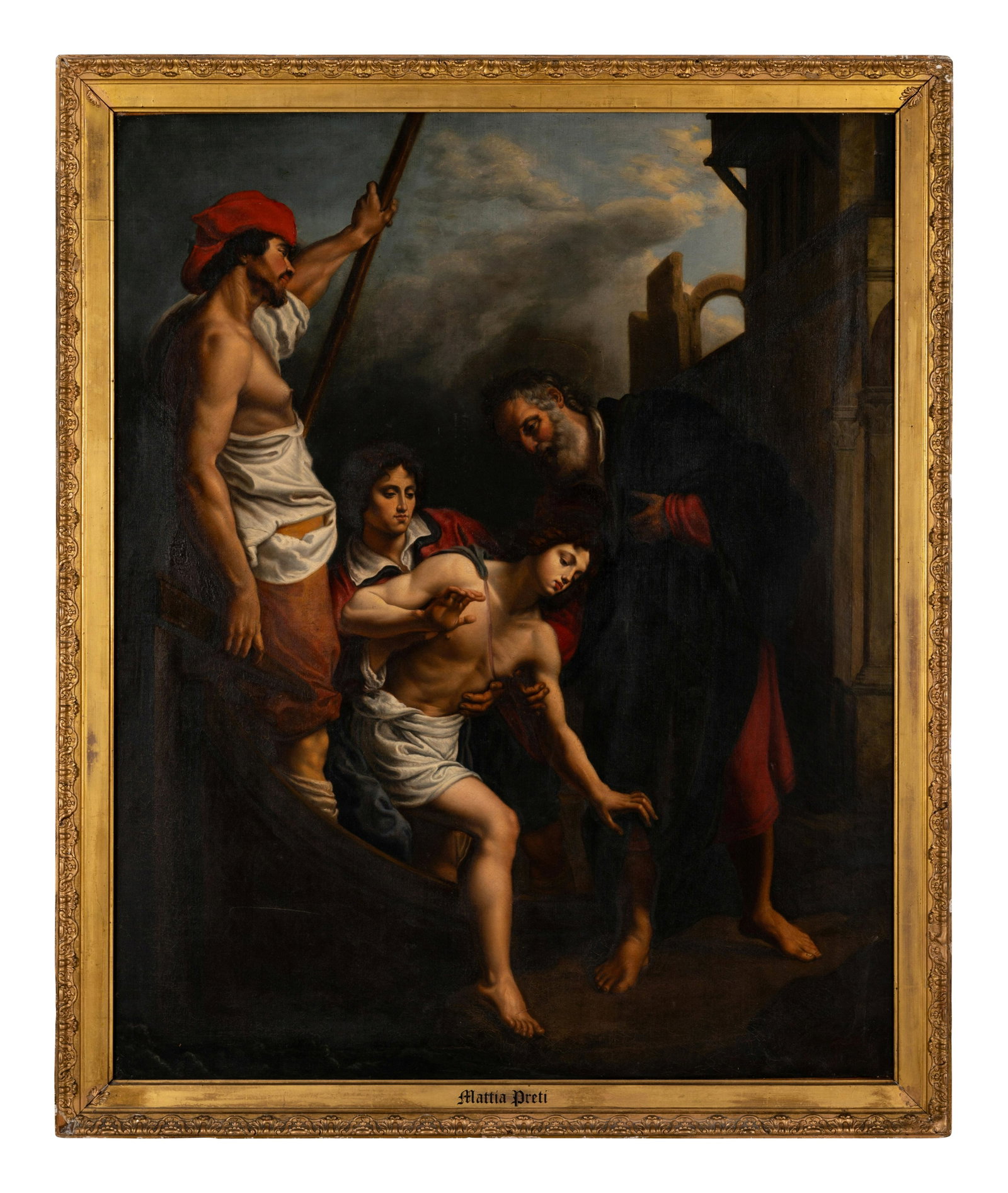 Follower of Mattia Preti (Italian, 1613-1699): Follower of Mattia Preti (Italian, 1613-1699) 17th Century The Prodigal Son oil on canvas 50 1/4 x 40 1/2 inches. Property of a Collector, Sherman Oaks, California