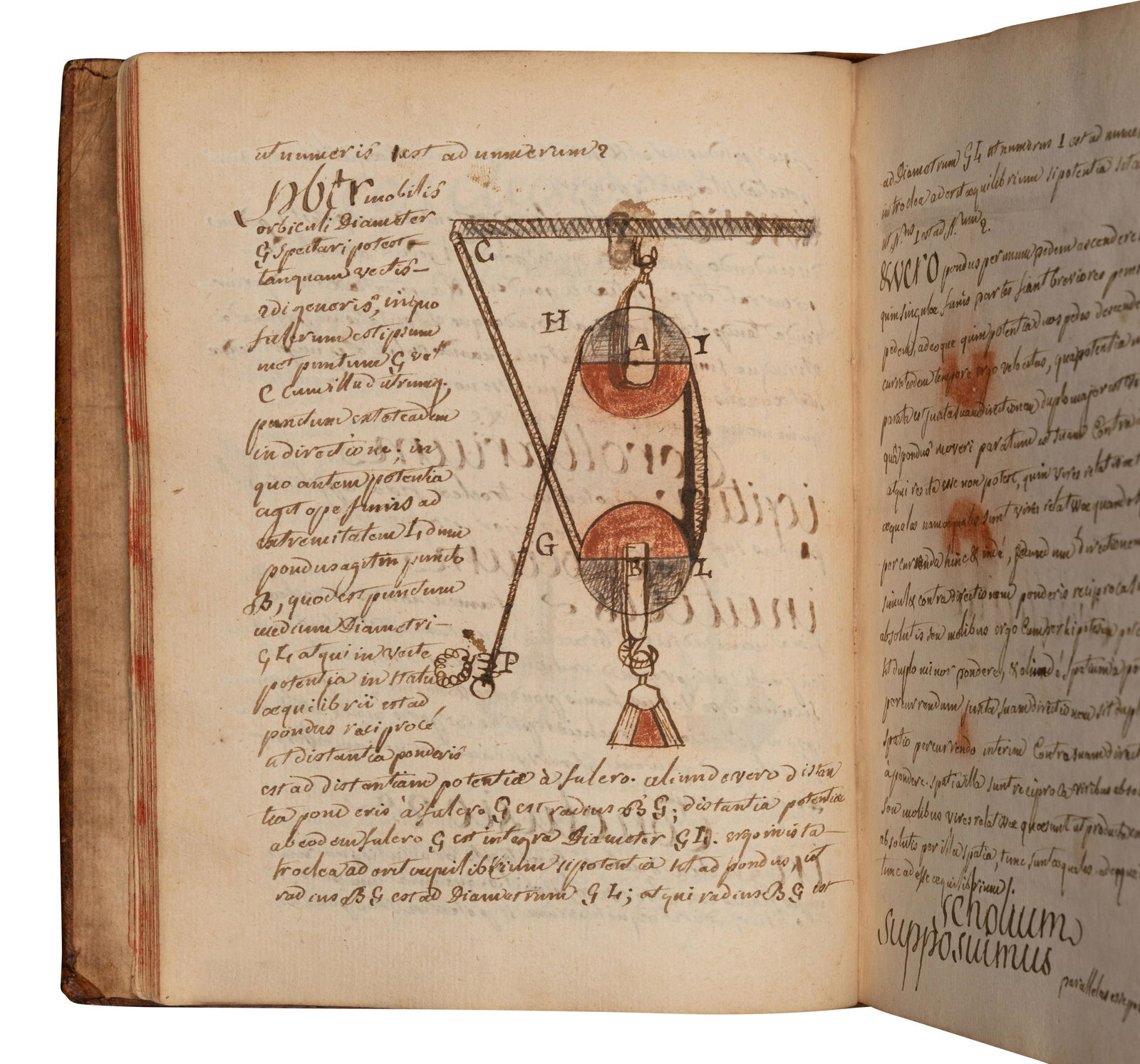 [MANUSCRIPT "“ PHYSICS].  "Geostatica." France, 17th/18th century?   Illustrated (1 of 2)