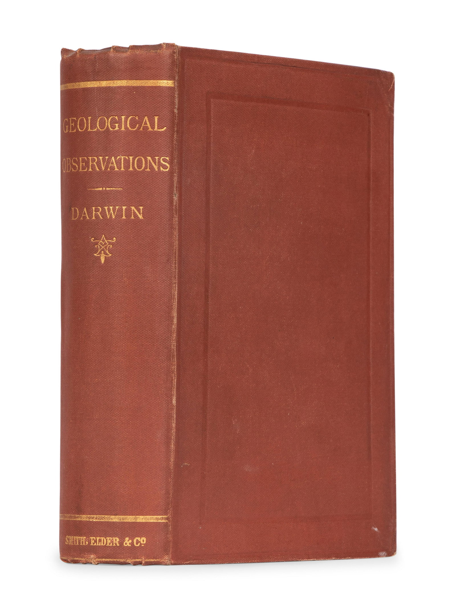 DARWIN, Charles. Geological Observations on the Volcanic Islands.... London: Smith, Elder & Co.,: DARWIN, Charles (1809-1882). Geological Observations on the Volcanic Islands.... London: Smith, Elder & Co., 1876. 8vo (190 x 126 mm). 5 folding plates, 2 folding maps. (Folding plates and maps with t