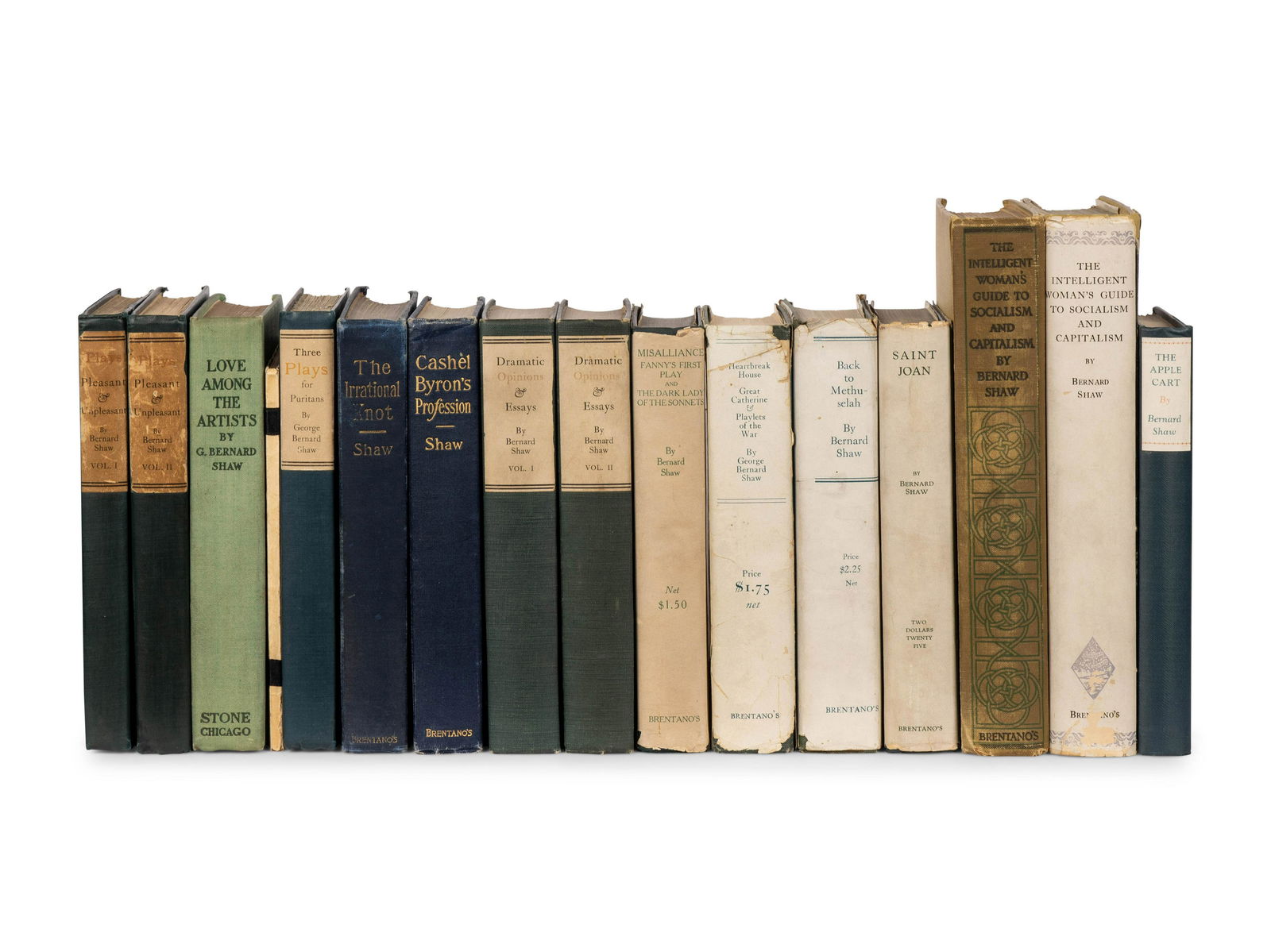 SHAW, George Bernard. A group of 13 works, all published in NY by Brentano's or in Chicago/NY by (1 of 1)