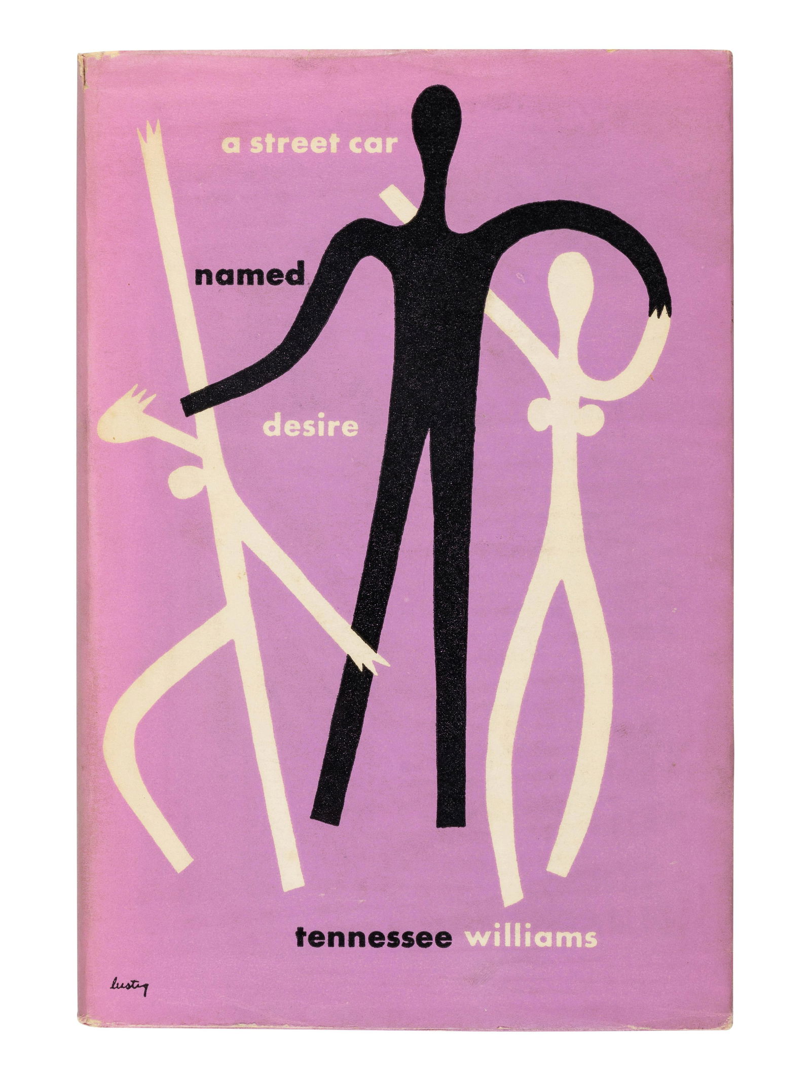 WILLIAMS, Tennessee. A Streetcar Named Desire. NY, 1947. FIRST EDITION of Williams's second major: WILLIAMS, Tennessee (1911-1983). A Streetcar Named Desire. New York: New Directions, 1947. Tall 8vo. Original pictorial lavender boards designed by Alvin Lustig (slight rubbing to spine ends);
