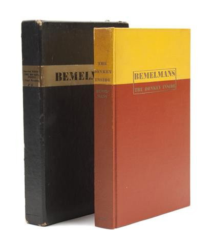 BEMELMANS, LUDWIG. The Donkey Inside. New York, 19: BEMELMANS, LUDWIG The Donkey Inside. Illustrated by The Author. New York: The Viking Press, 1941. 8vo, original yellow and red leatherette boards with title stamped in gilt, illustrated endpapers, pub