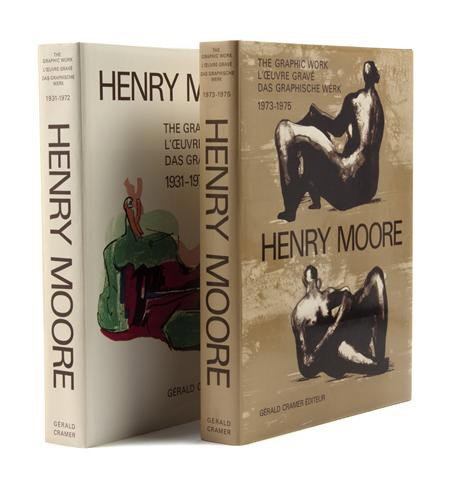(MOORE, HENRY) CRAMER, GERALD, ed. Catalogue of th: (MOORE, HENRY) CRAMER, GERALD, ed. Catalogue of the Graphic Work. Volumes I (1931-1972) and II (1973-1975). Geneva: Gerald Cramer, 1973, 1976. 2 vols. Folio, original cloth, dust jackets, publisher's 