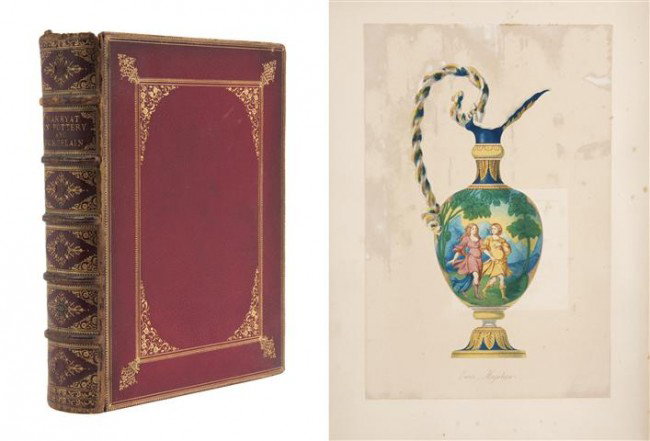 (DECORATIVE ARTS) MARRYAT, JOSEPH. Collections tow: (DECORATIVE ARTS) MARRYAT, JOSEPH Collections towards a History of Pottery and Porcelain in the 15th, 16th, 17th and 18th Centuries: with a Description of the Manufacture, a Glossary, and a List of Mo