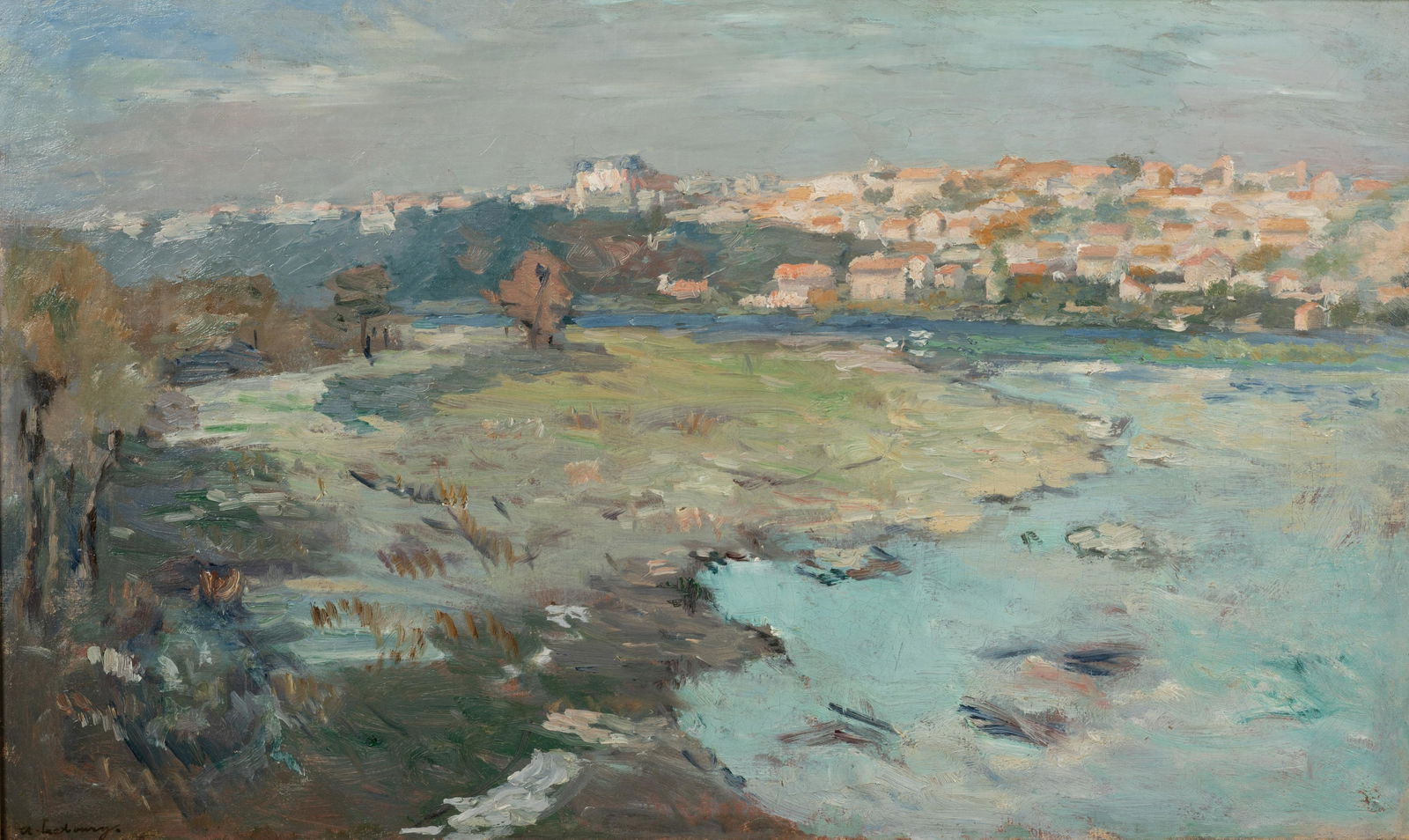 Albert Lebourg (French, 1849-1928) Les bords de l'Allier a Pont-du-Chateau, Auvergne (1 of 5)