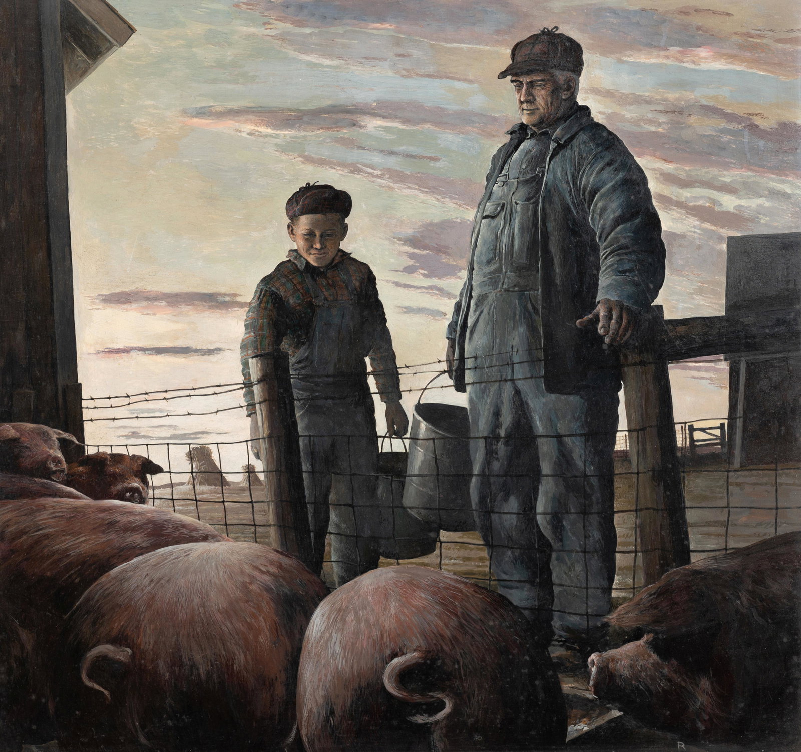 Robert Riggs (American, 1896-1970) Feeding Time (1 of 5)