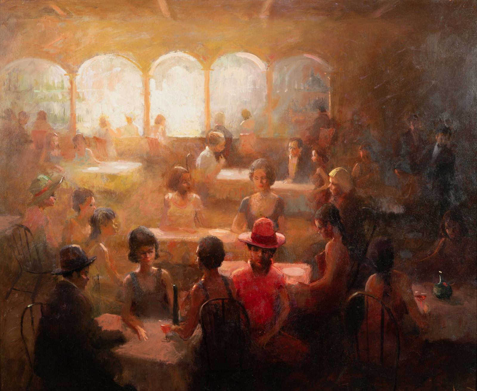 William Harnden (American, 1920-1983) Alone in the Crowd (1 of 5)