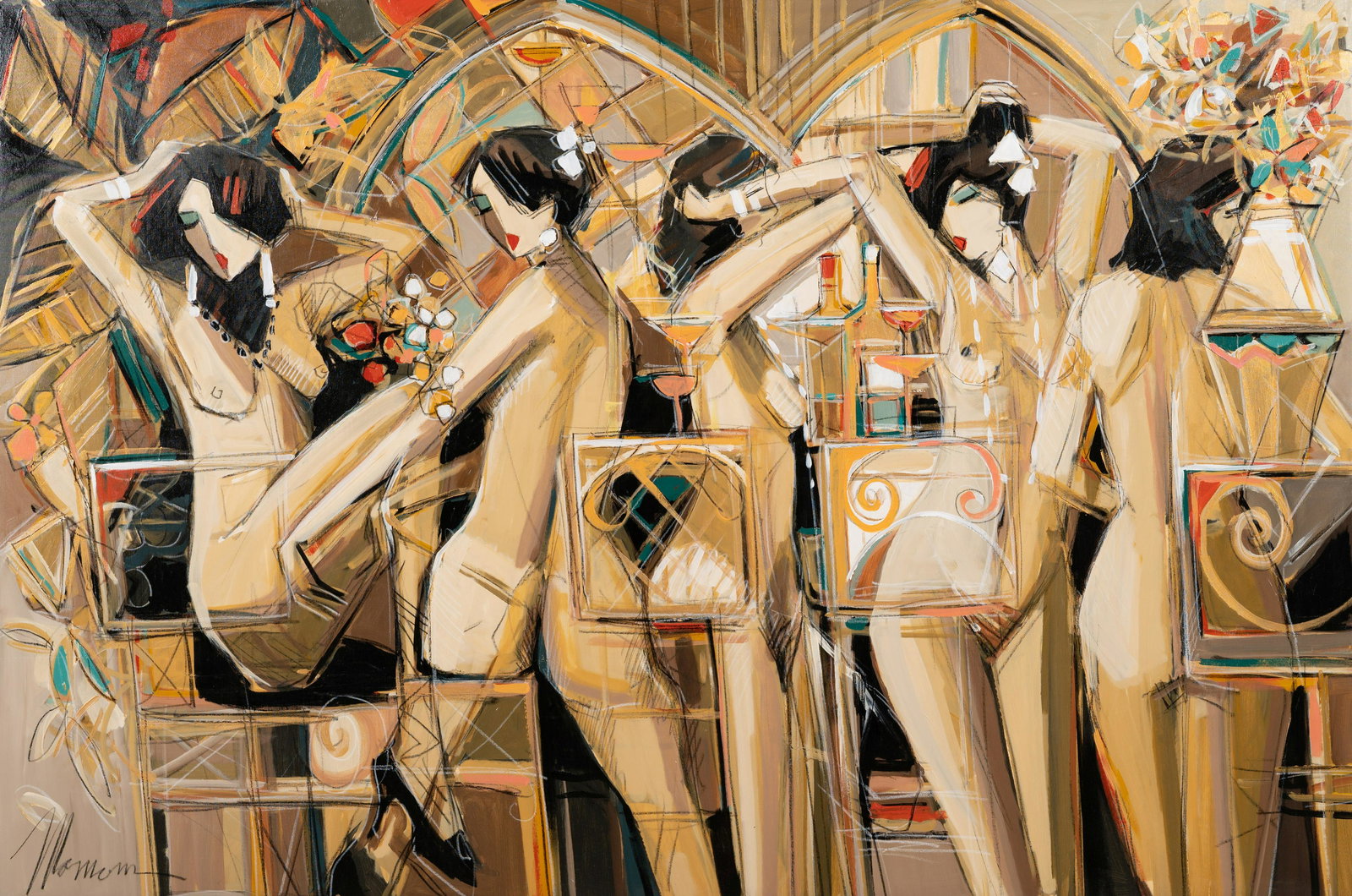 Isaac Maimon (French/Israeli, b. 1951) Pleasant Moves (1 of 6)