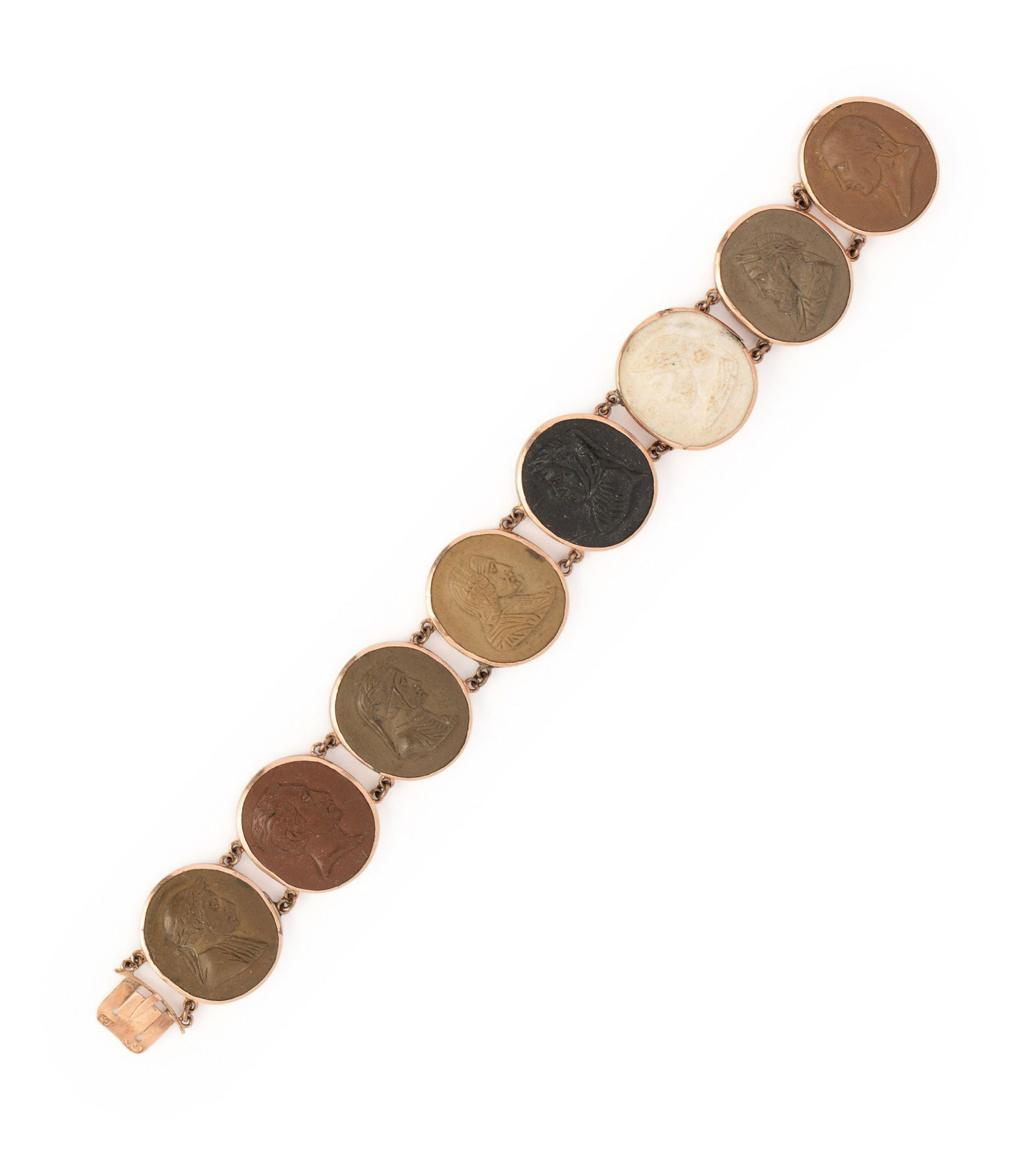 ANTIQUE, LAVA CAMEO BRACELET (1 of 2)