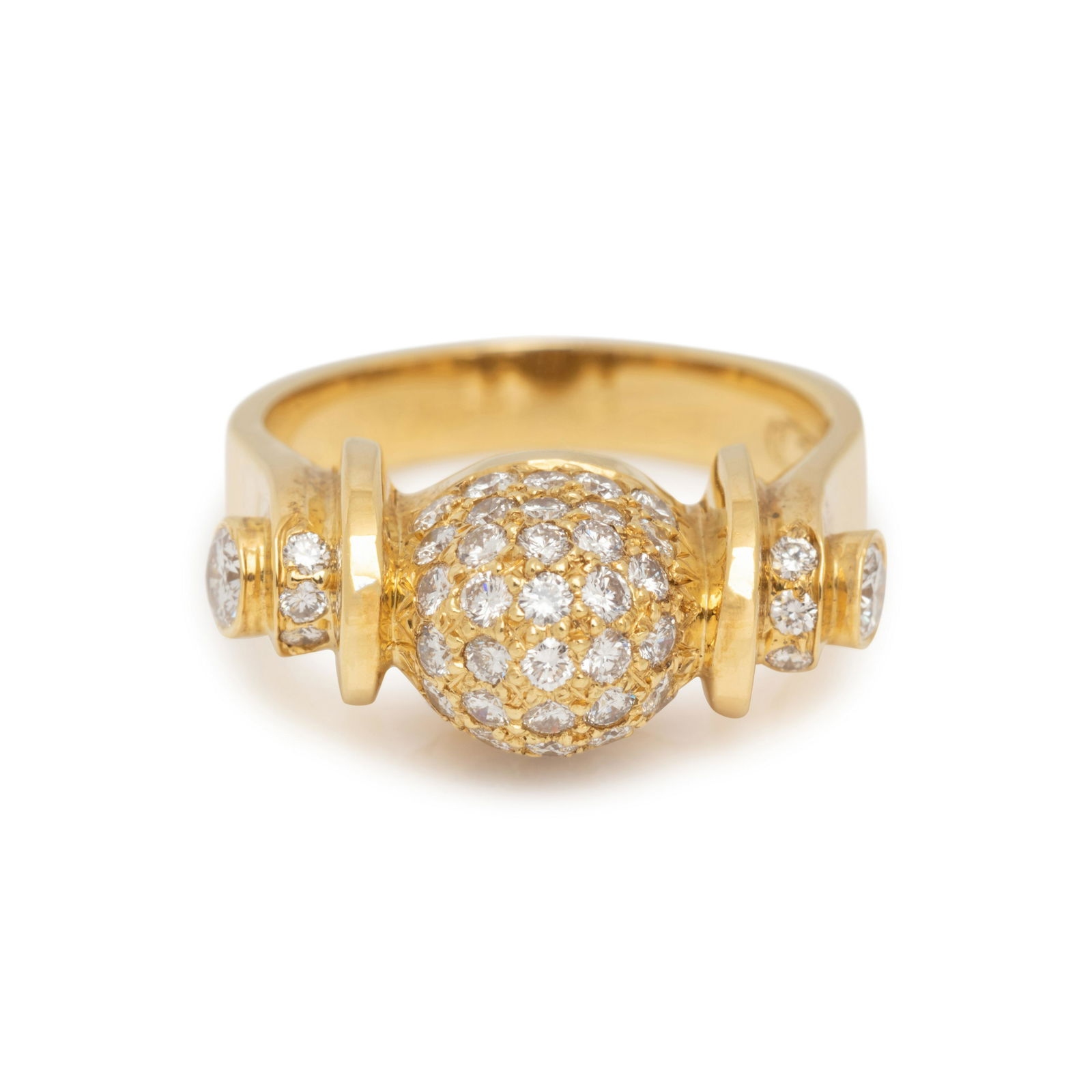 YELLOW GOLD AND DIAMOND RING (1 of 3)