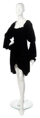 A Norma Kamali Black Dress,: A Norma Kamali Black Dress, worn on the cover of both the Gladys Knight At Last and Just For You albums. Labeled: Norma Kamali. Property from the Collection of Gladys Knight, Las Vegas, Nevada