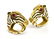 160: A Pair of 18 Karat Yellow Gold and Polychrome Enam