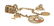 574: A 14 Karat Yellow Gold Charm Bracelet with Five At