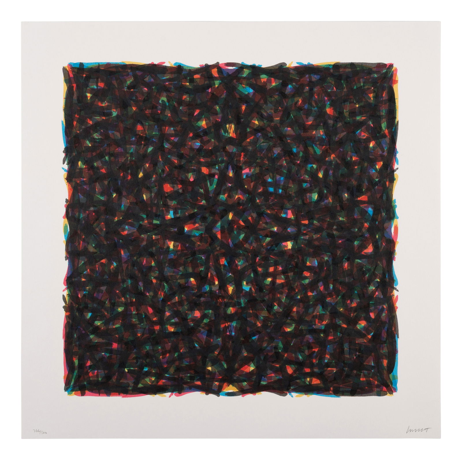 Sol LeWitt (American, 1928-2007) Brushstrokes in All Directions, 1994 (1 of 4)