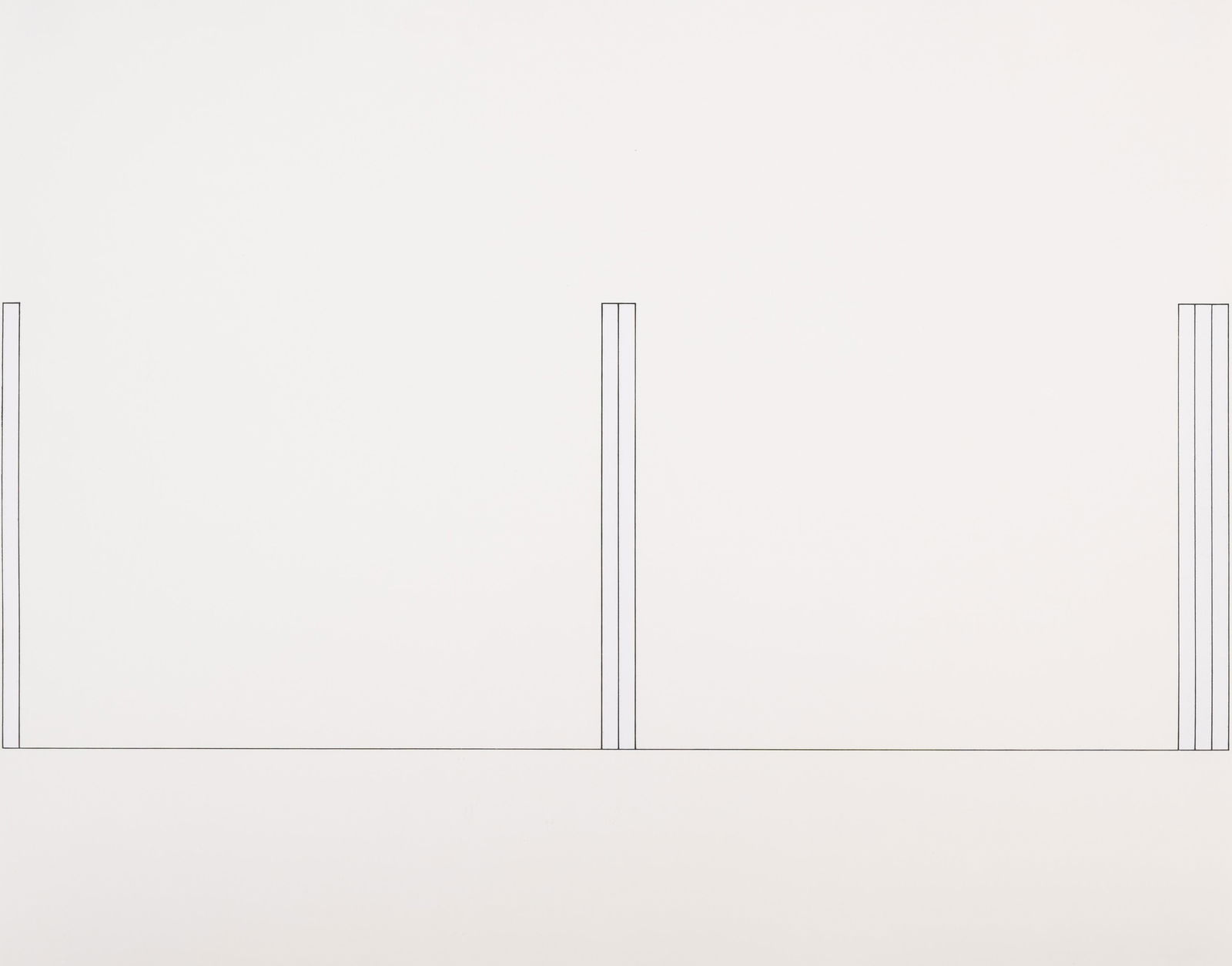 Dan Flavin (American, 1933-1996) Projects 1963-1995, 1996-1997: Dan Flavin (American, 1933-1996) Projects 1963-1995, 1996-1997 aquatints on rag paper, 3 of them with chine colle bearing estate stamp; estate signed, dated, and numbered 13/36 in pencil (verso) 20 1/