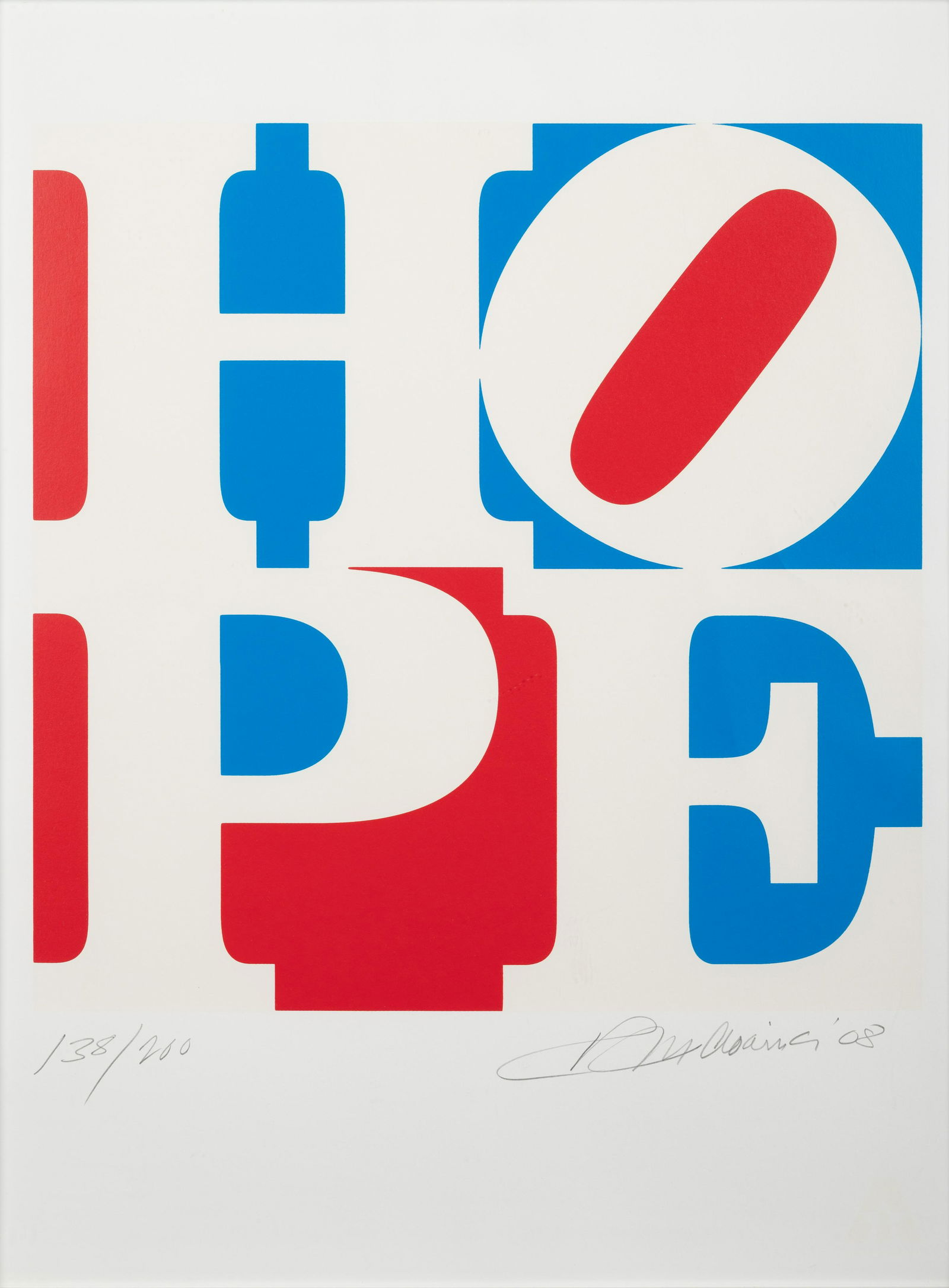 Robert Indiana (American, 1928-2018) Hope, 2008 (1 of 6)