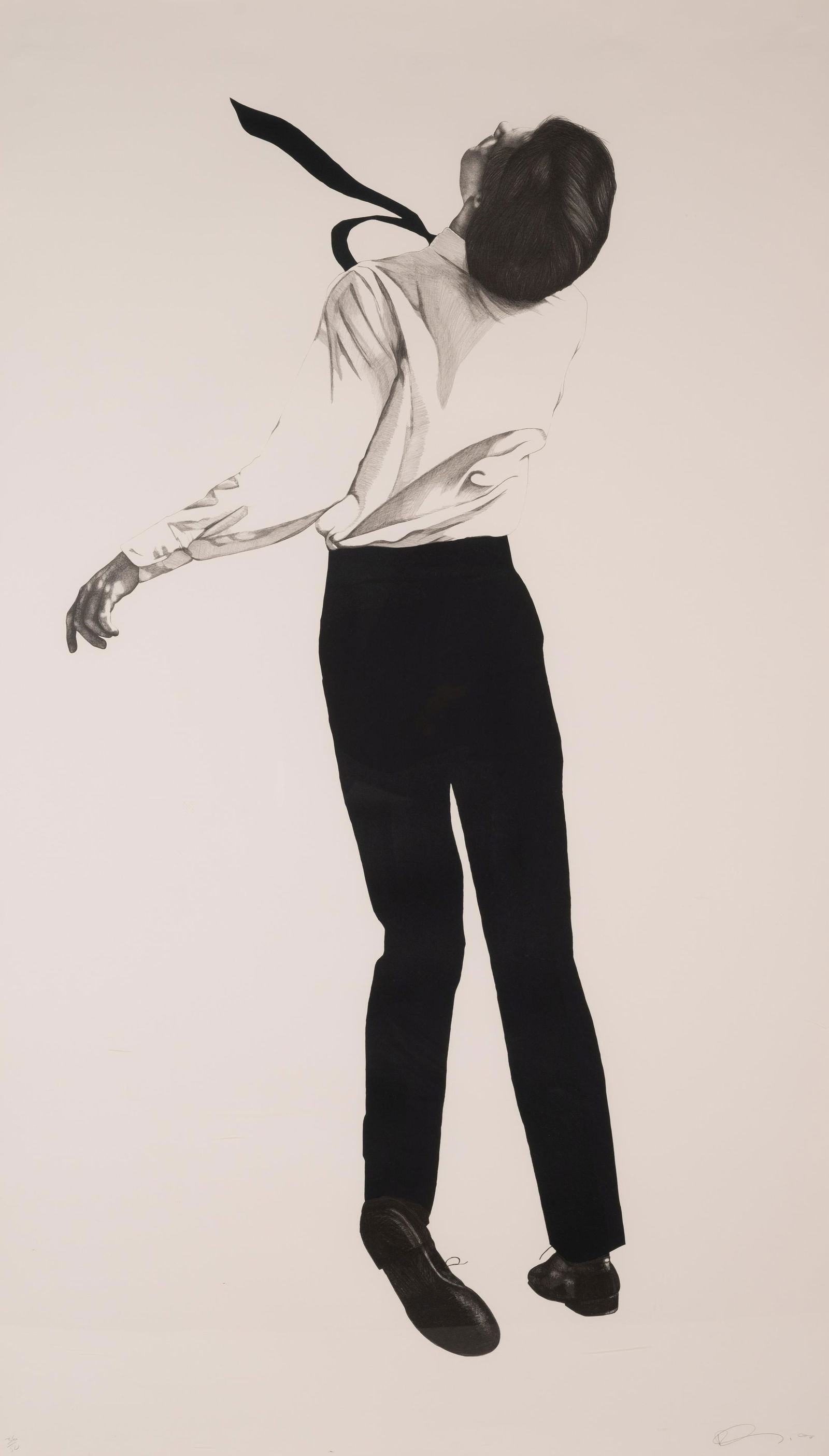 Robert Longo (American, b. 1953) Joseph, 2000: Robert Longo (American, b. 1953) Joseph, 2000 lithograph signed, dated, and numbered 36/50 in pencil 70 x 40 inches. Property from a Private Collection, Chicago, Illinois