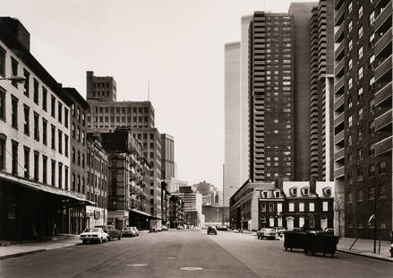 Thomas Struth (German, b. 1954) Greenwich Street, New York / Tribeca, 1978: Thomas Struth (German, b. 1954) Greenwich Street, New York / Tribeca, 1978 gelatin silver print; printed in 1995 signed, titled, dated, and numbered 2/10 (verso) 26 x 33 inches. Property from THE WARE