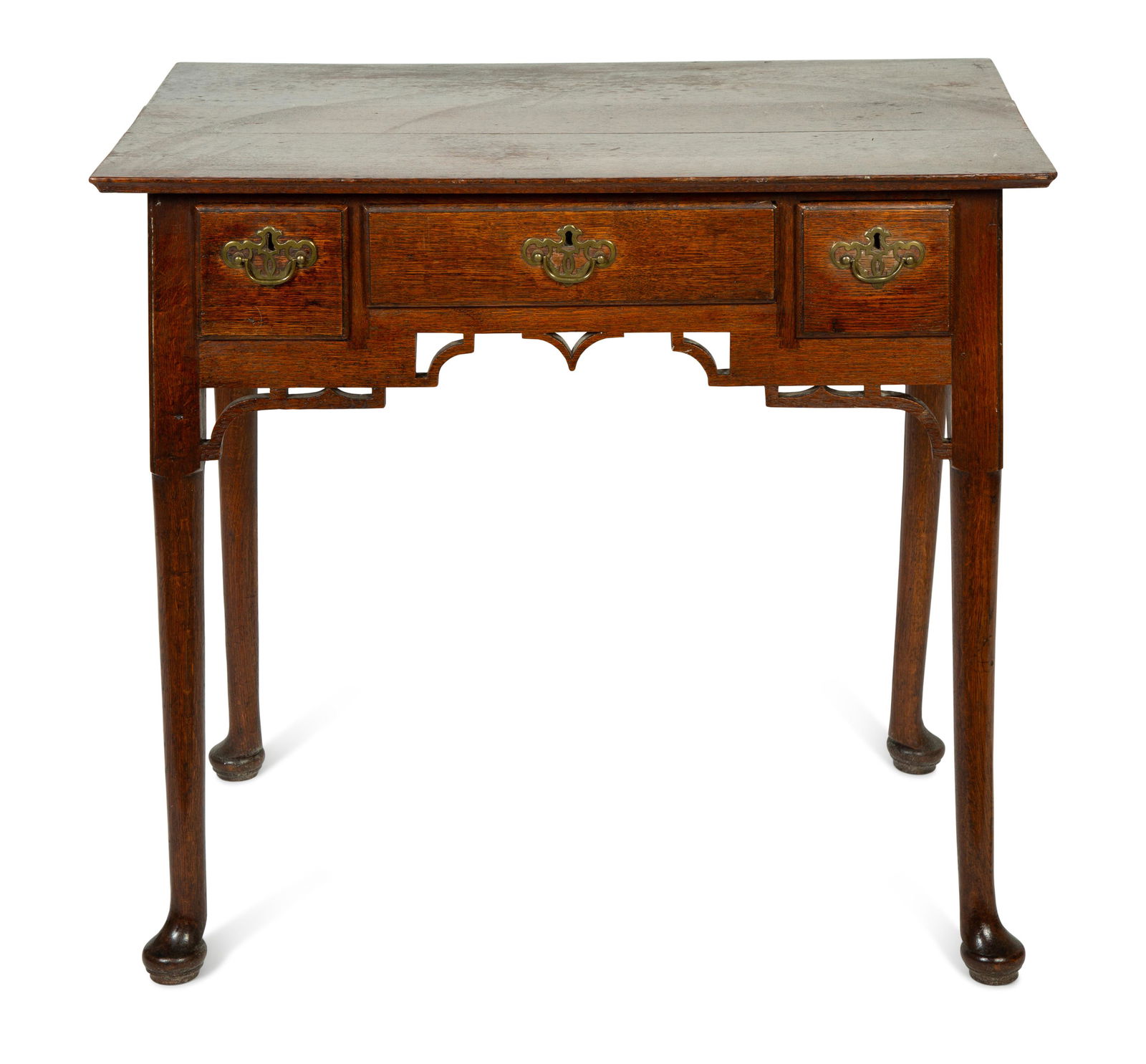 A George II Oak Dressing Table Height 29 x width 32 1/2 x depth 20 1/2 inches. (1 of 4)