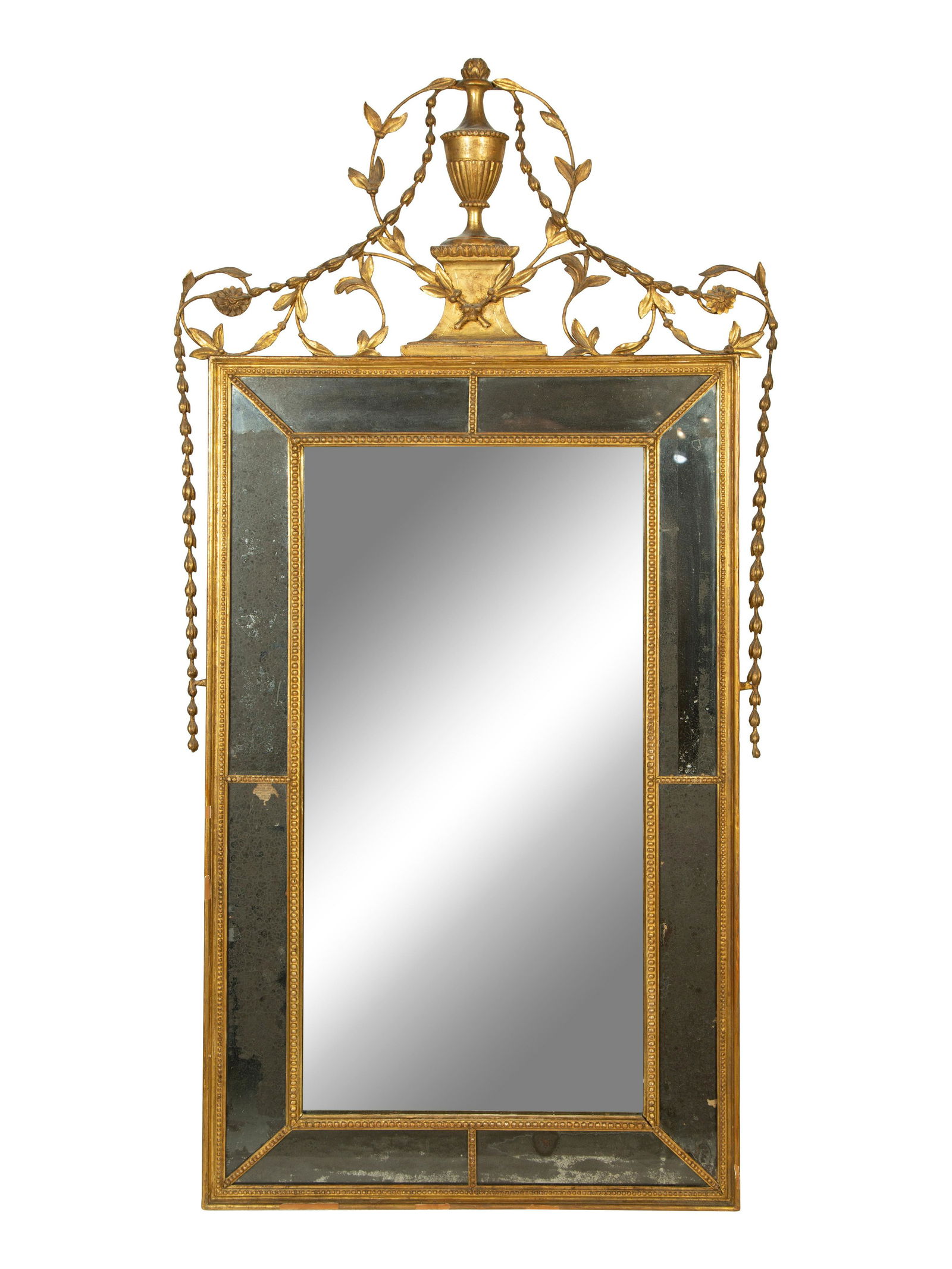 A George III Giltwood Mirror Height 53 1/2 x width 26 1/2 inches. (1 of 4)