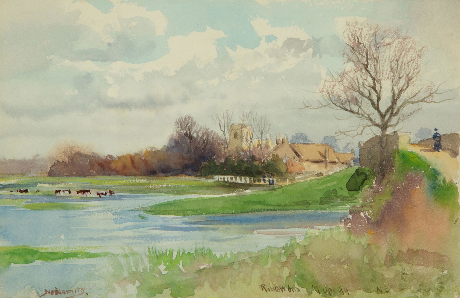 Thomas Noel Smith (British, 1840-1900) Spring at Ringwood, Hampshire, 1899 (1 of 5)