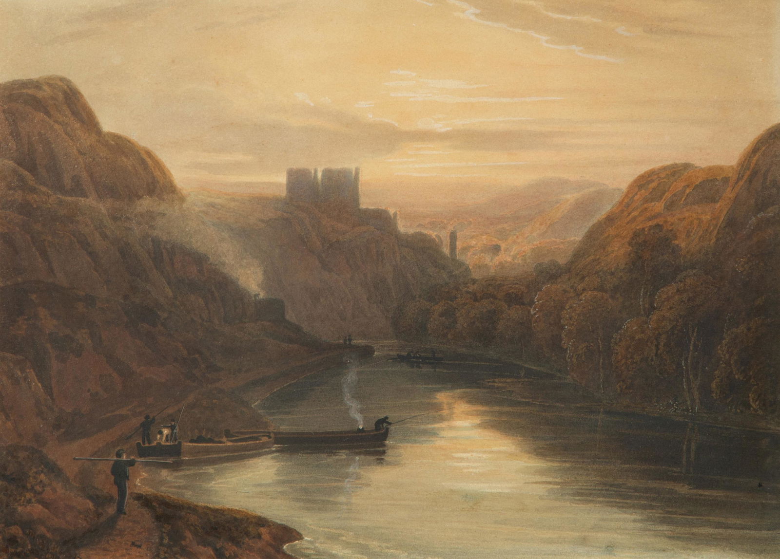 William Havell (British, 1782-1857) Citgarren Castle, Pembroke, South Wales (1 of 4)