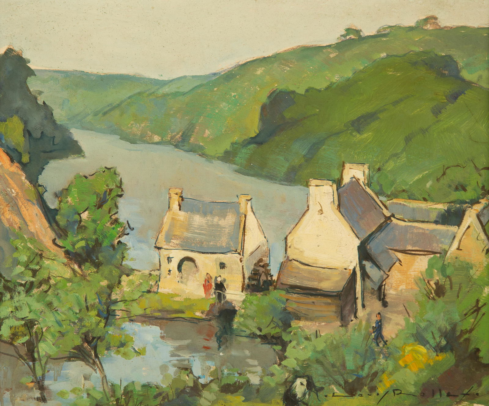 Louis Rollet (French, 1895â€“1988) Landscape (1 of 5)