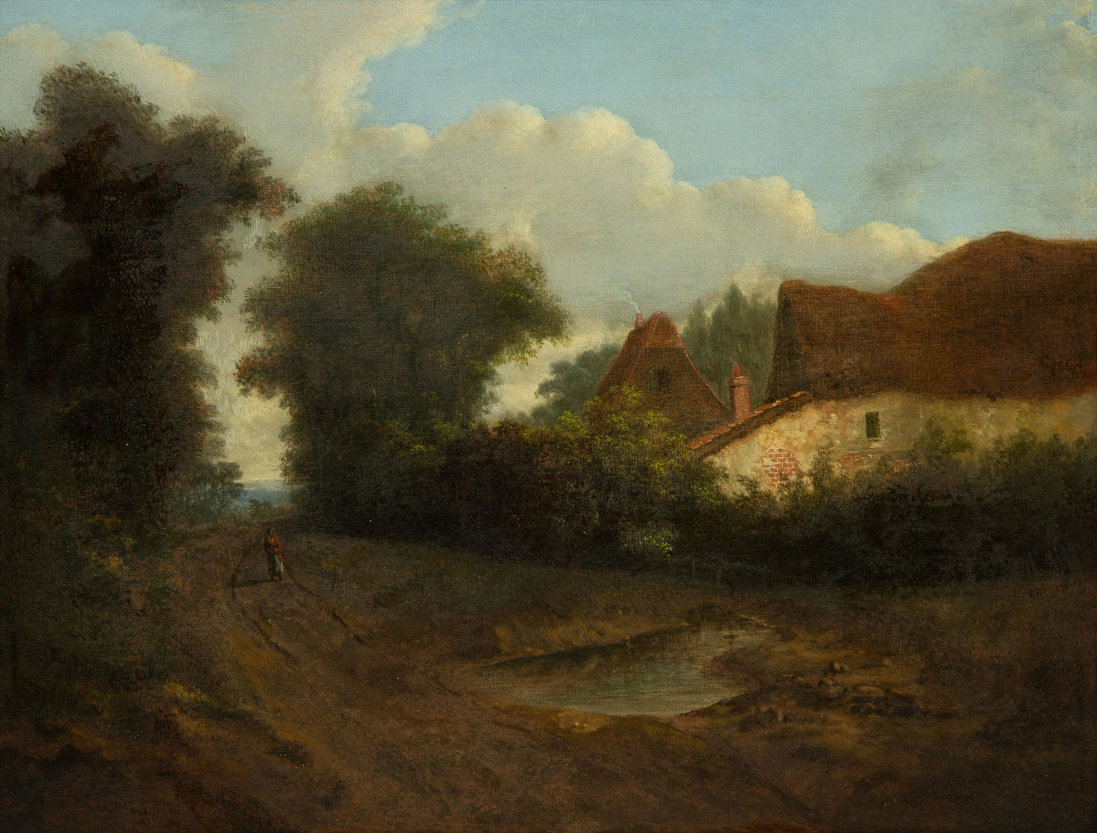 Artist Unknown (19th Century) Village Landscape (1 of 4)