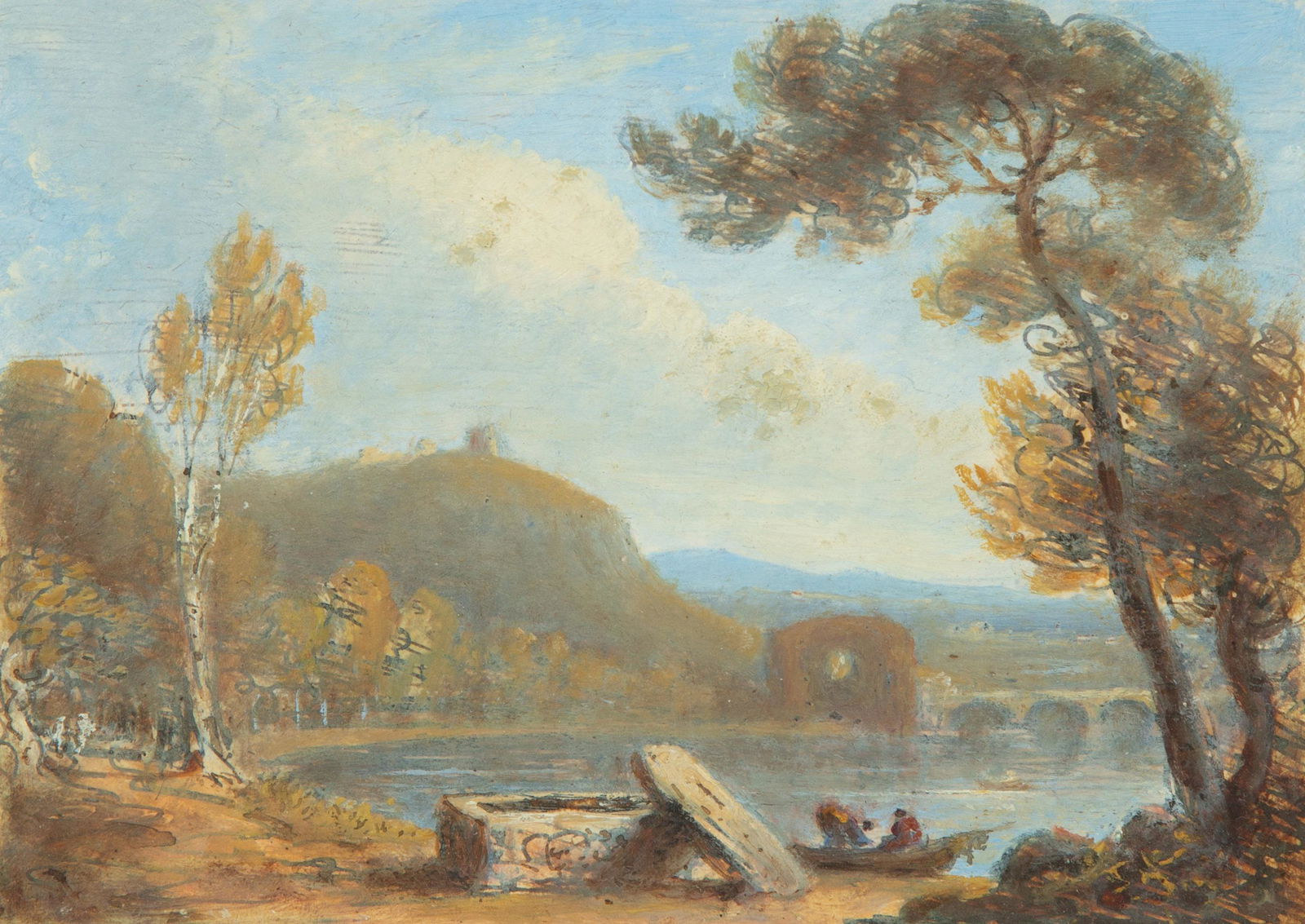 Dr. William Crotch (British, 1775-1847) Italianate Landscape (1 of 4)