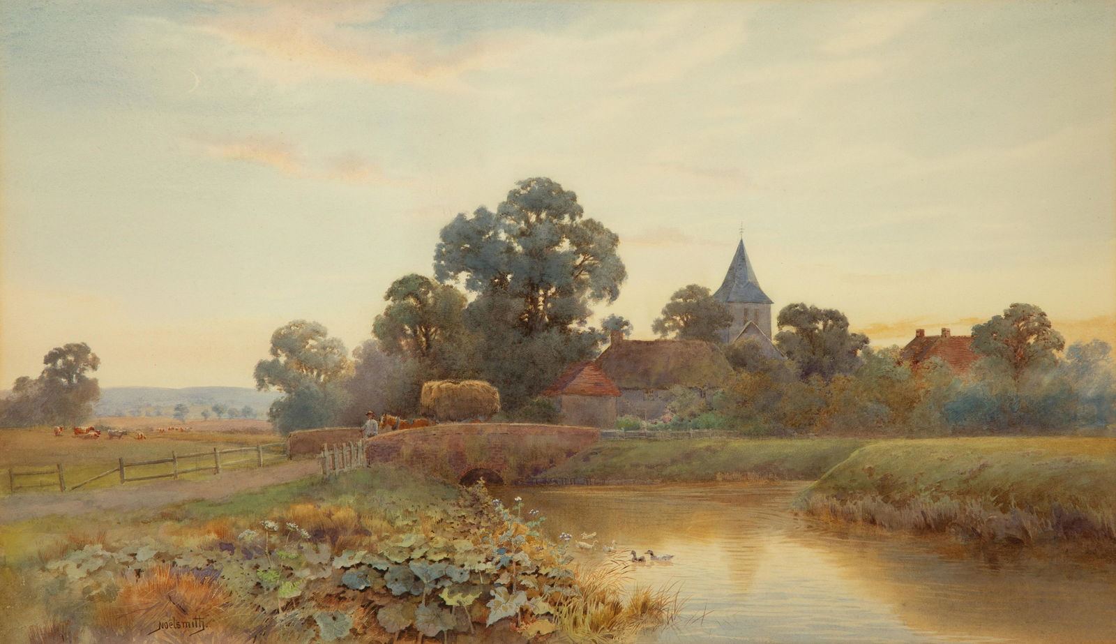 Thomas Noel Smith (British, 1840-1900) A Pastoral Scene (1 of 5)