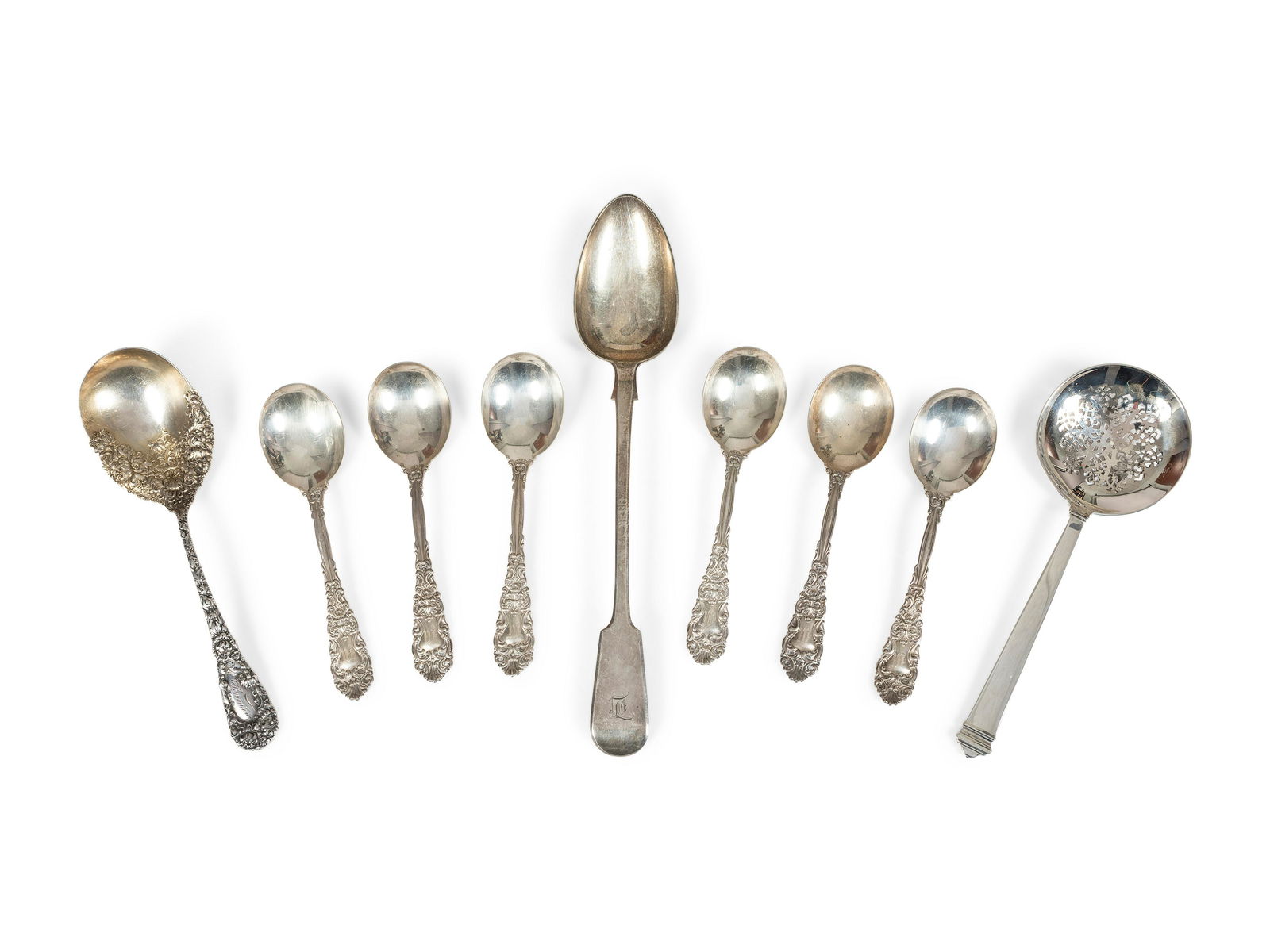 A Group of Silver Serving Flatware (1 of 10)