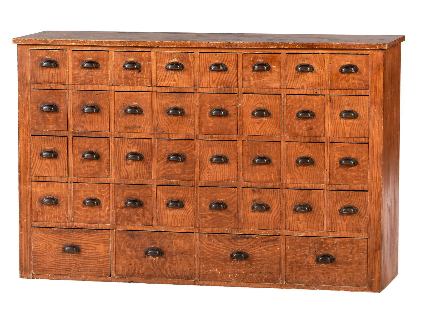 A Grain Painted Pine 36-Drawer Chest (1 of 6)