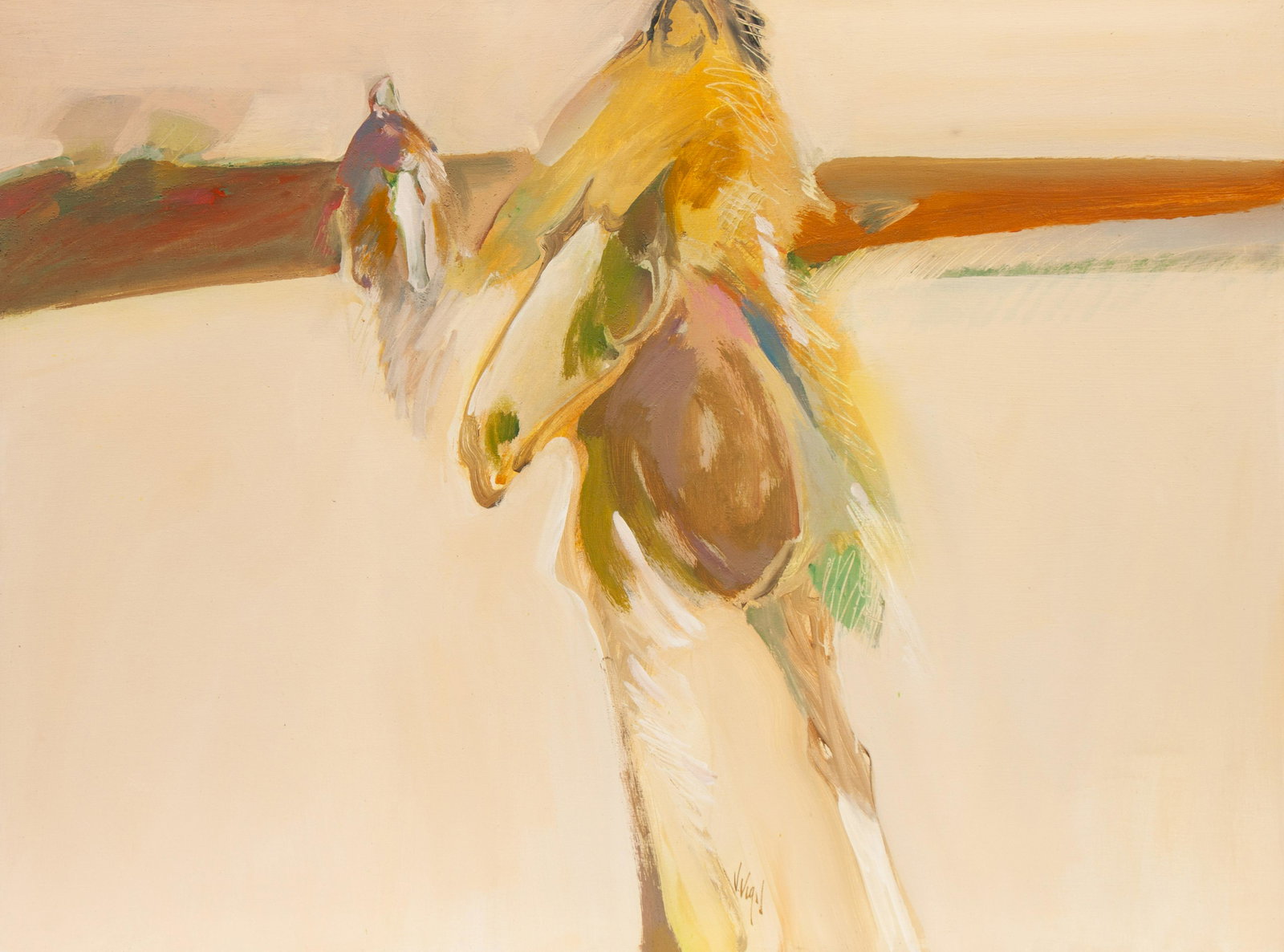 Veloy Vigil (American, 1931-1997)  Horse and Rider (1 of 4)