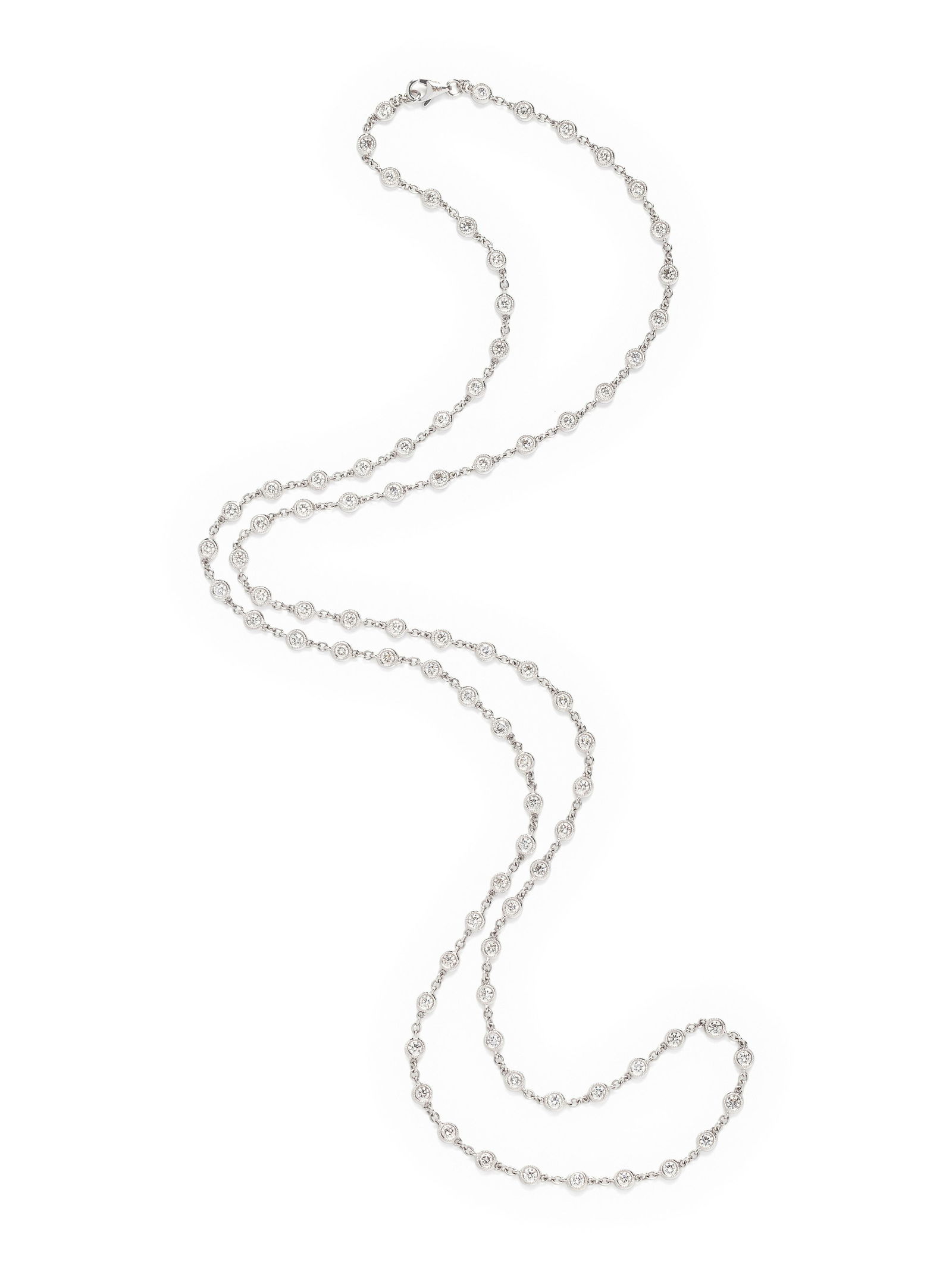 WHITE GOLD AND DIAMOND NECKLACE (1 of 2)