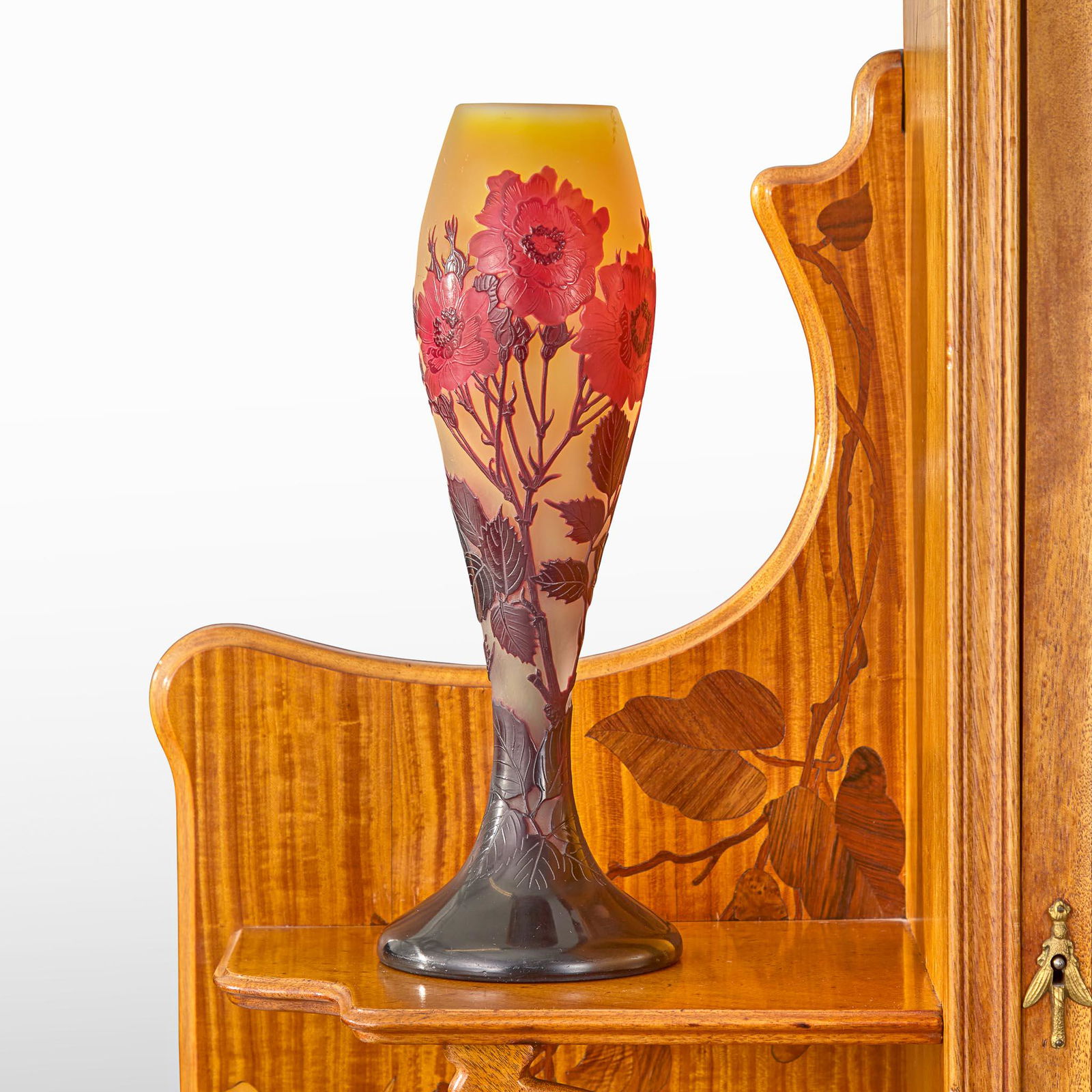 Émile Gallé A "Roses" Vase, circa 1900 (1 of 3)