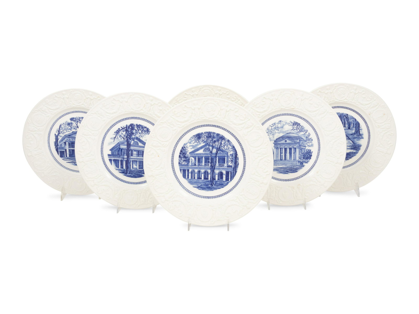 Fifteen Wedgwood Plates of University of Virginia Interest Diameter 10 3/4 inches. (1 of 3)