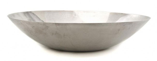 An American Sterling Silver Center Bowl, Allan Adl: An American Sterling Silver Center Bowl, Allan Adler, of circular form, marked Allan Adler Sterling; approximate weight 19.78 ozt. Height 2 1/4 x diameter 10 1/4 inches.