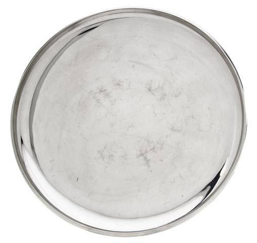 An American Sterling Silver Center Bowl, Allan Adl: An American Sterling Silver Center Bowl, Allan Adler, of circular footed form, marked Allan Adler Sterling; approximate weight 29.68 ozt. Diameter 12 inches.