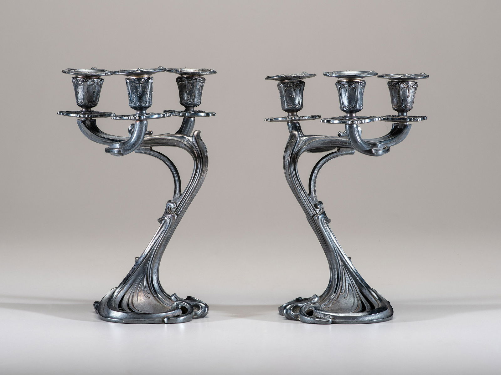 Art Nouveau Pair of  Candelabra (1 of 3)