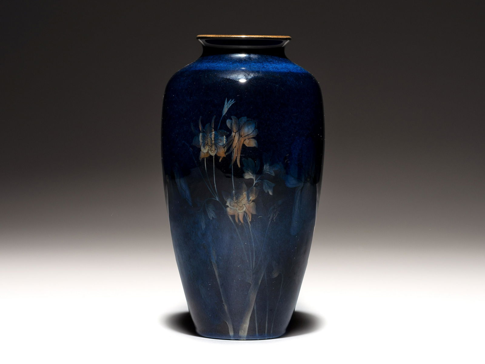 Harriet Wilcox for Rookwood Pottery (American, 1869-1943) Black Opal Vase, 1924 (1 of 4)